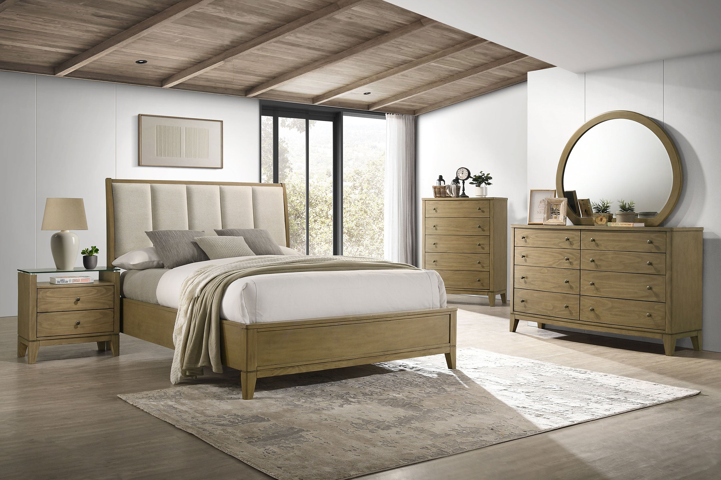 Dar Furniture - Coaster - Granada 5-piece California King Bedroom Set Natural Pine - 224921KW-S5