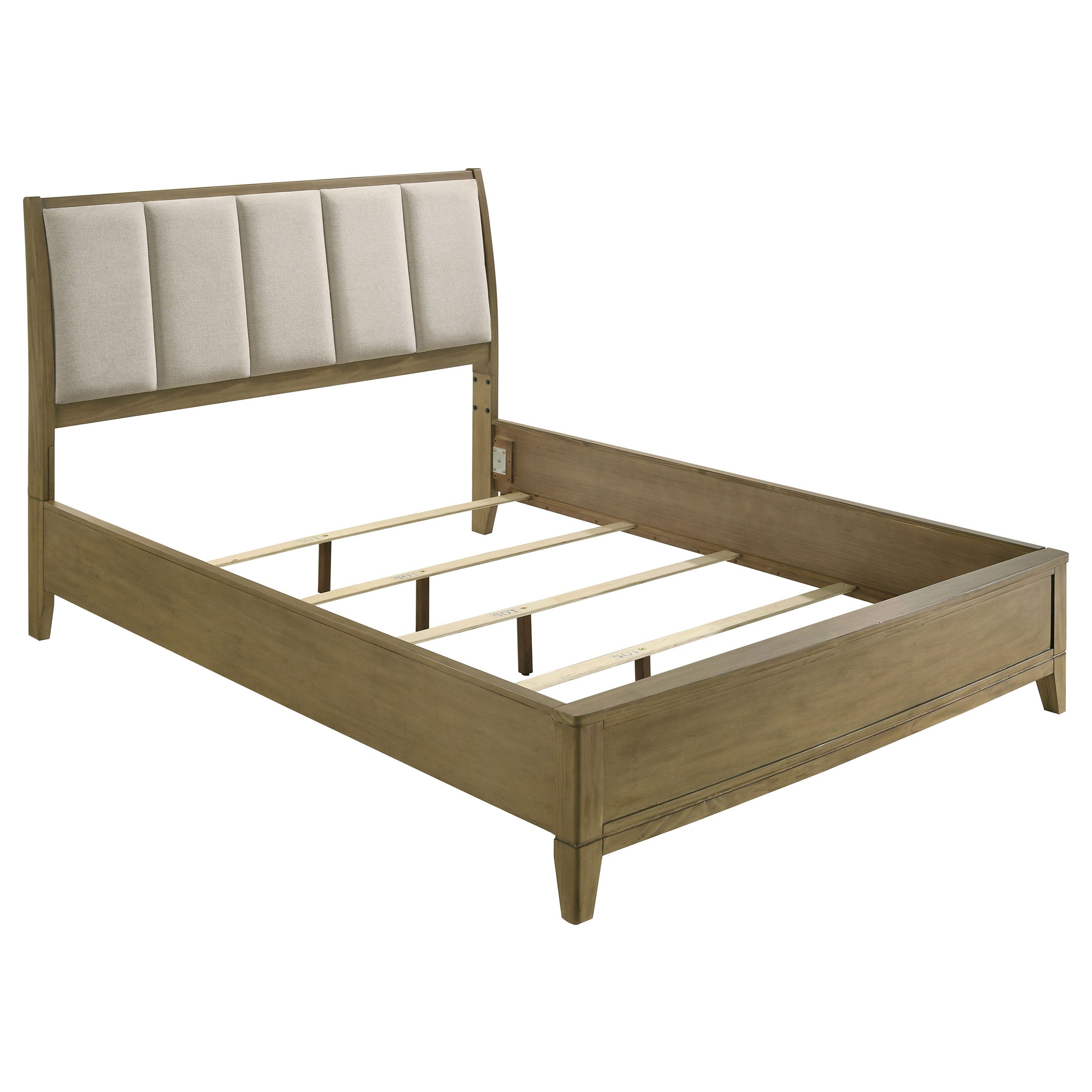 Dar Furniture - Coaster - Granada Upholstered California King Panel Bed Natural Pine - 224921KW