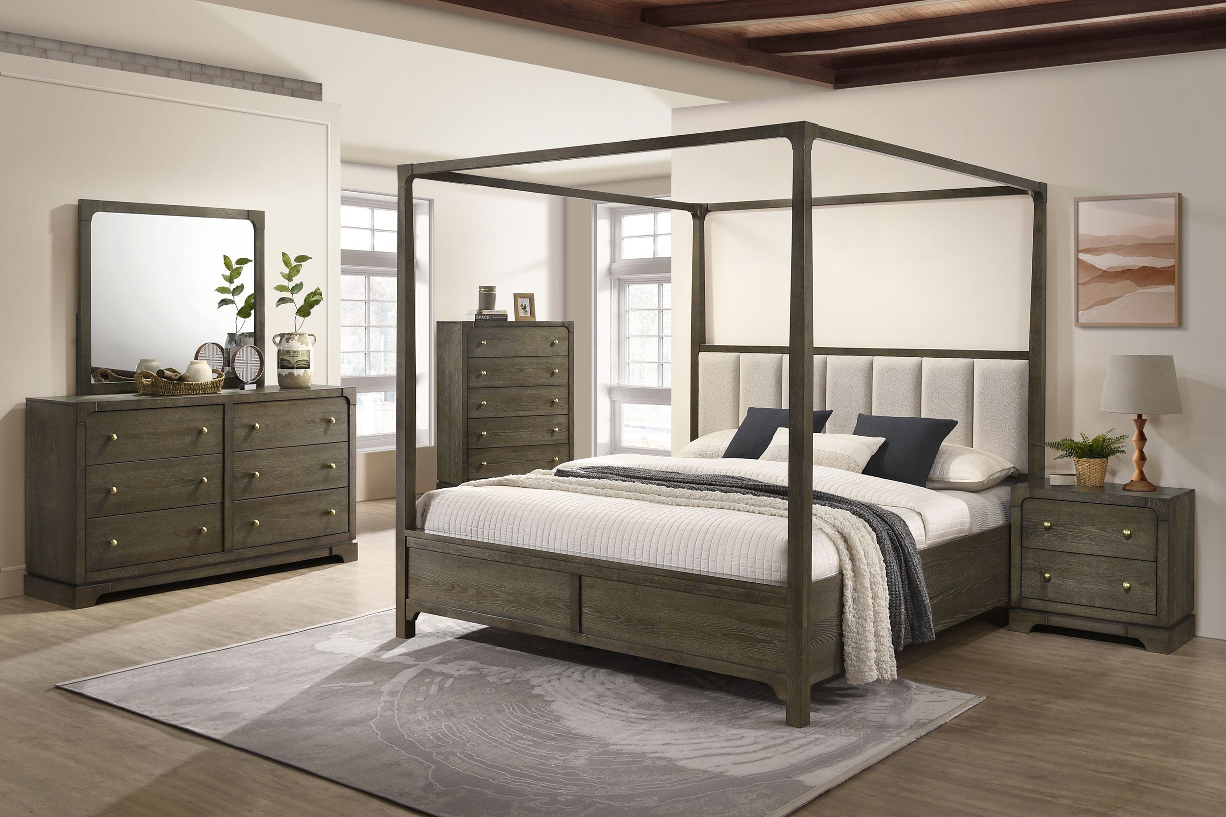 Dar Furniture - Coaster - Gran Park 5-piece Eastern King Bedroom Set Dark Cocoa - 224931KE-S5