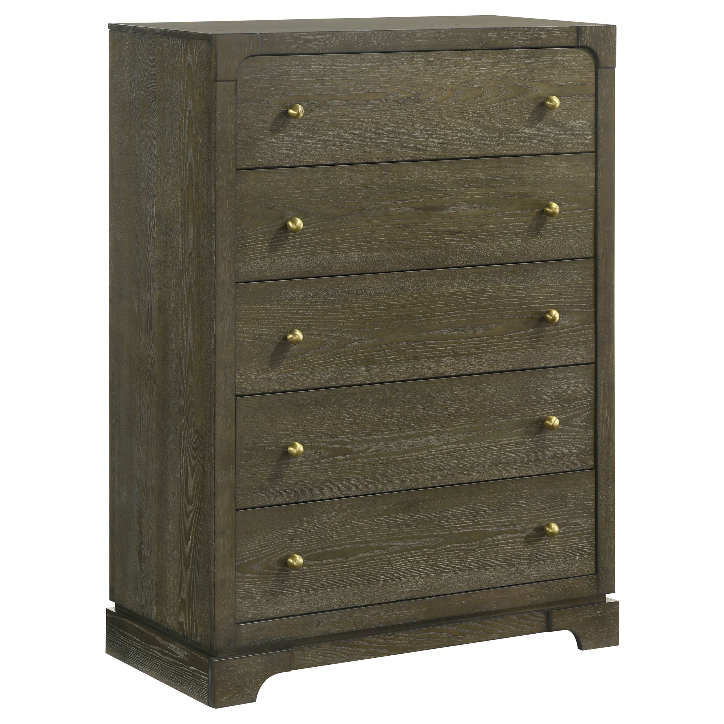 Dar Furniture - Coaster - Gran Park 5-drawer Bedroom Chest of Drawers Dark Cocoa - 224935