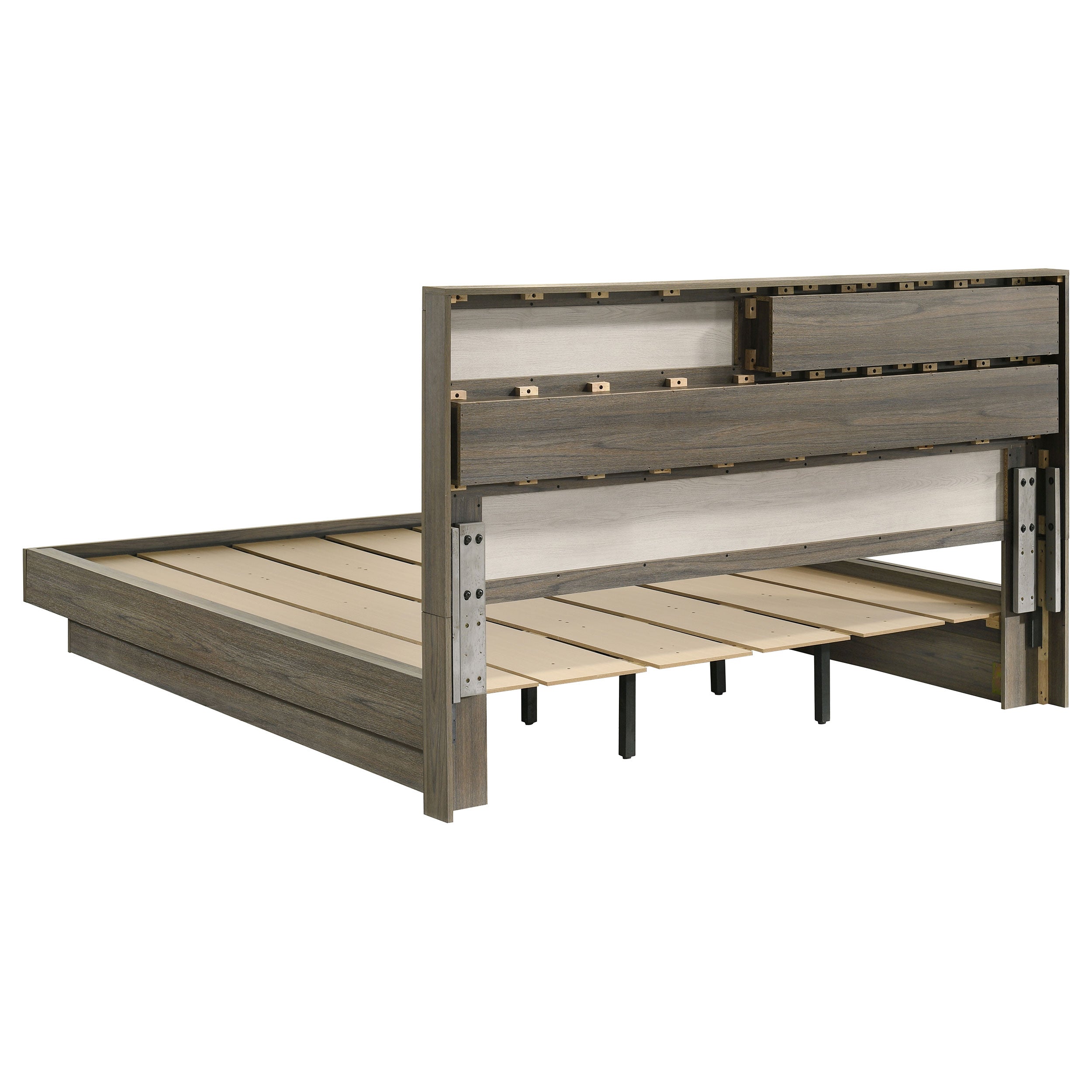 Fenwick 4-piece California King Bedroom Set Grey Oak