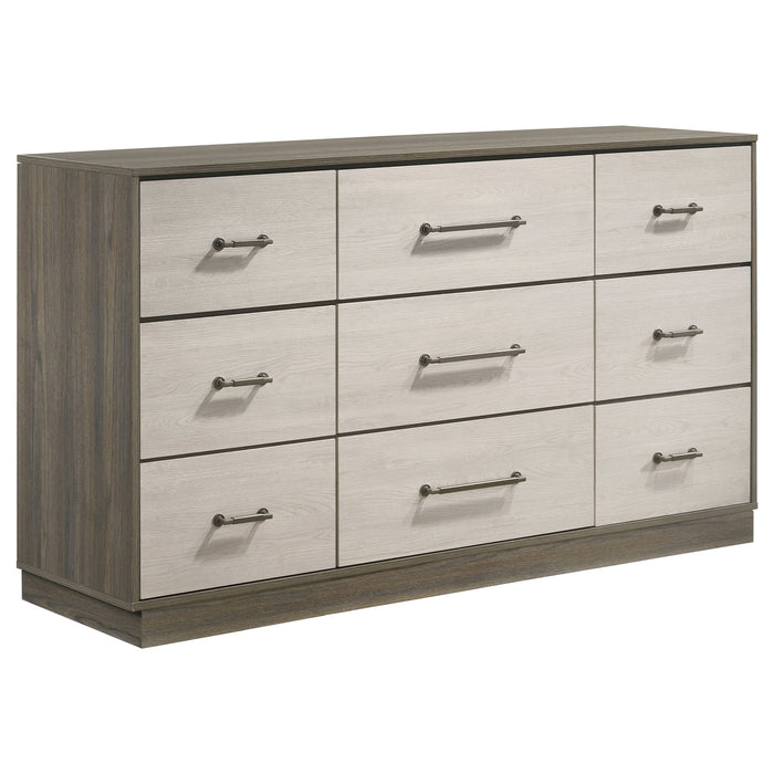 Fenwick 9-drawer Dresser Grey Oak
