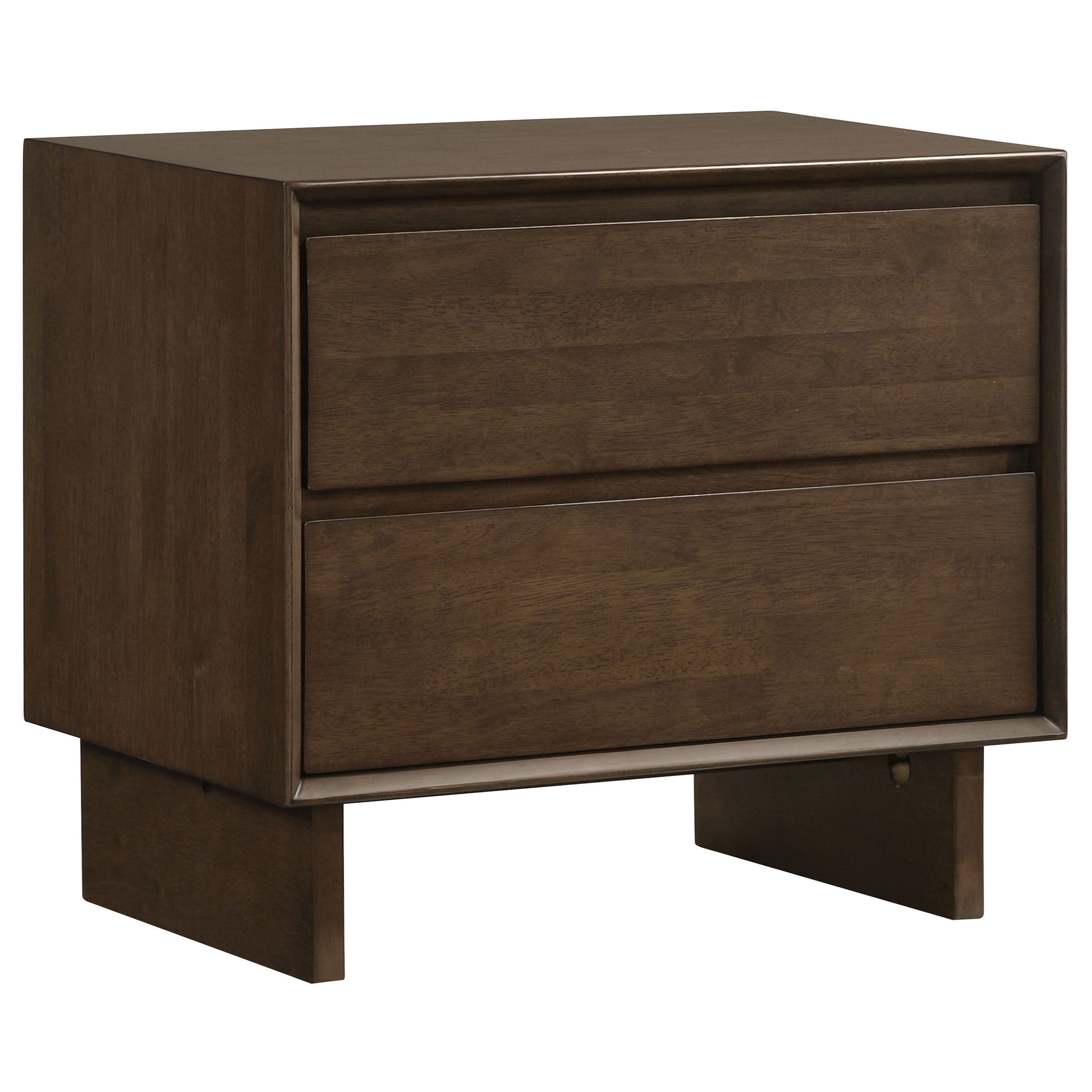 Dar Furniture - Coaster - Glenwood 2-drawer Nightstand Bedside Table Warm Brown - 225012