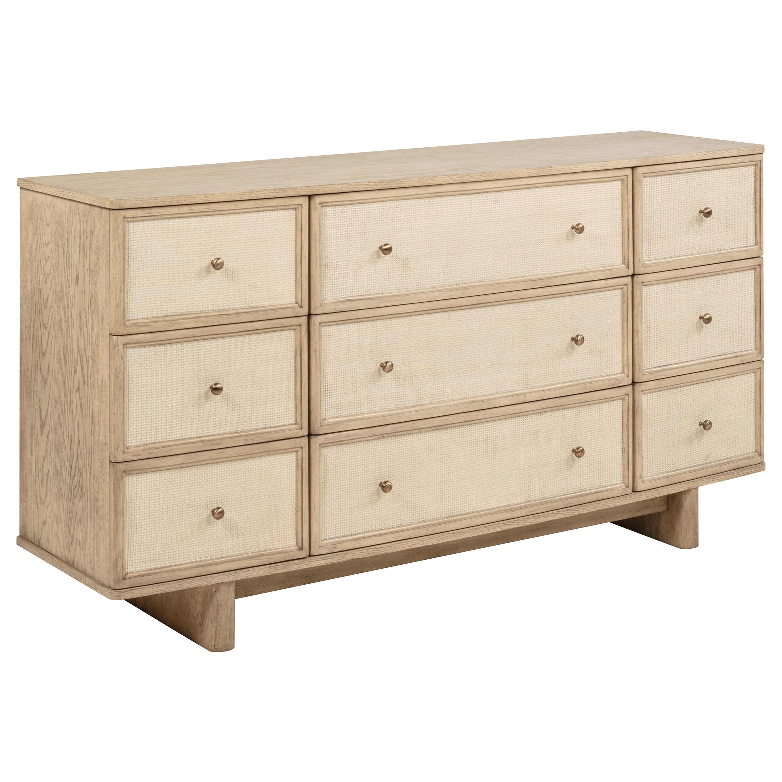 Dar Furniture - Coaster - Kailani 9-drawer Dresser Cabinet Beige Oak - 225043