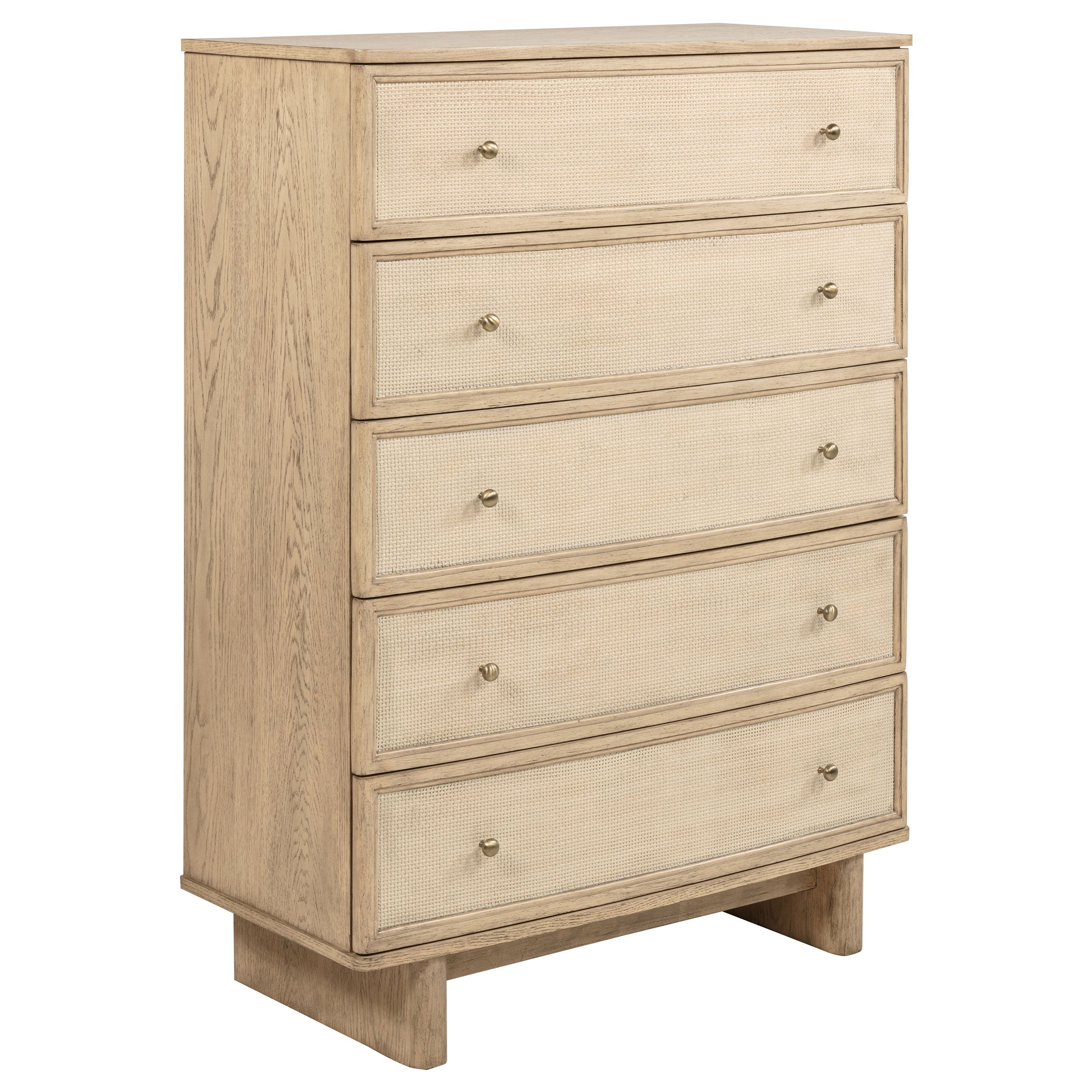 Dar Furniture - Coaster - Kailani 5-drawer Bedroom Chest of Drawers Beige Oak - 225045