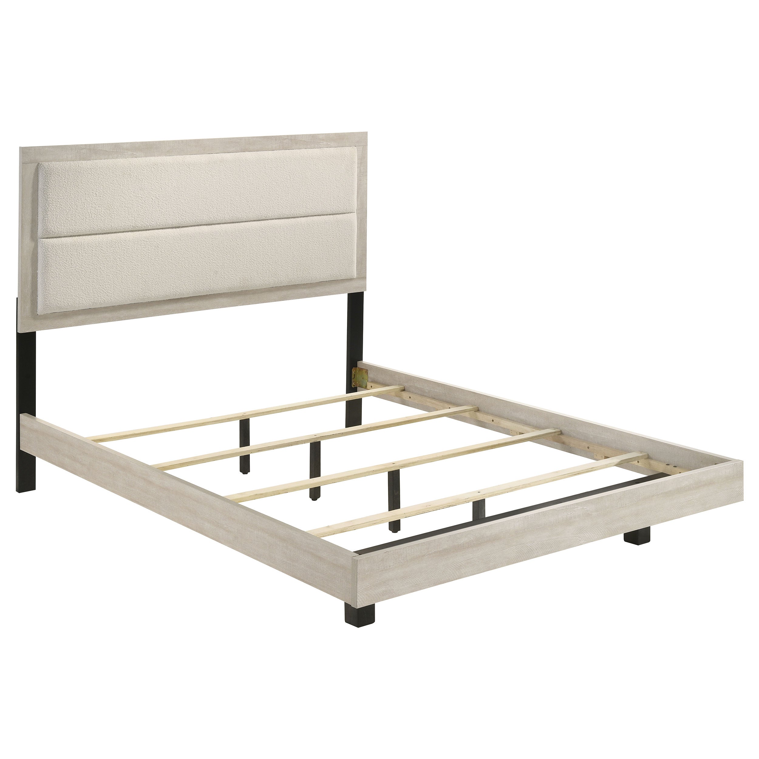 Dar Furniture - Coaster - Trenton 54-inch Wood Queen Panel Bed Rustic Cream - 225061Q