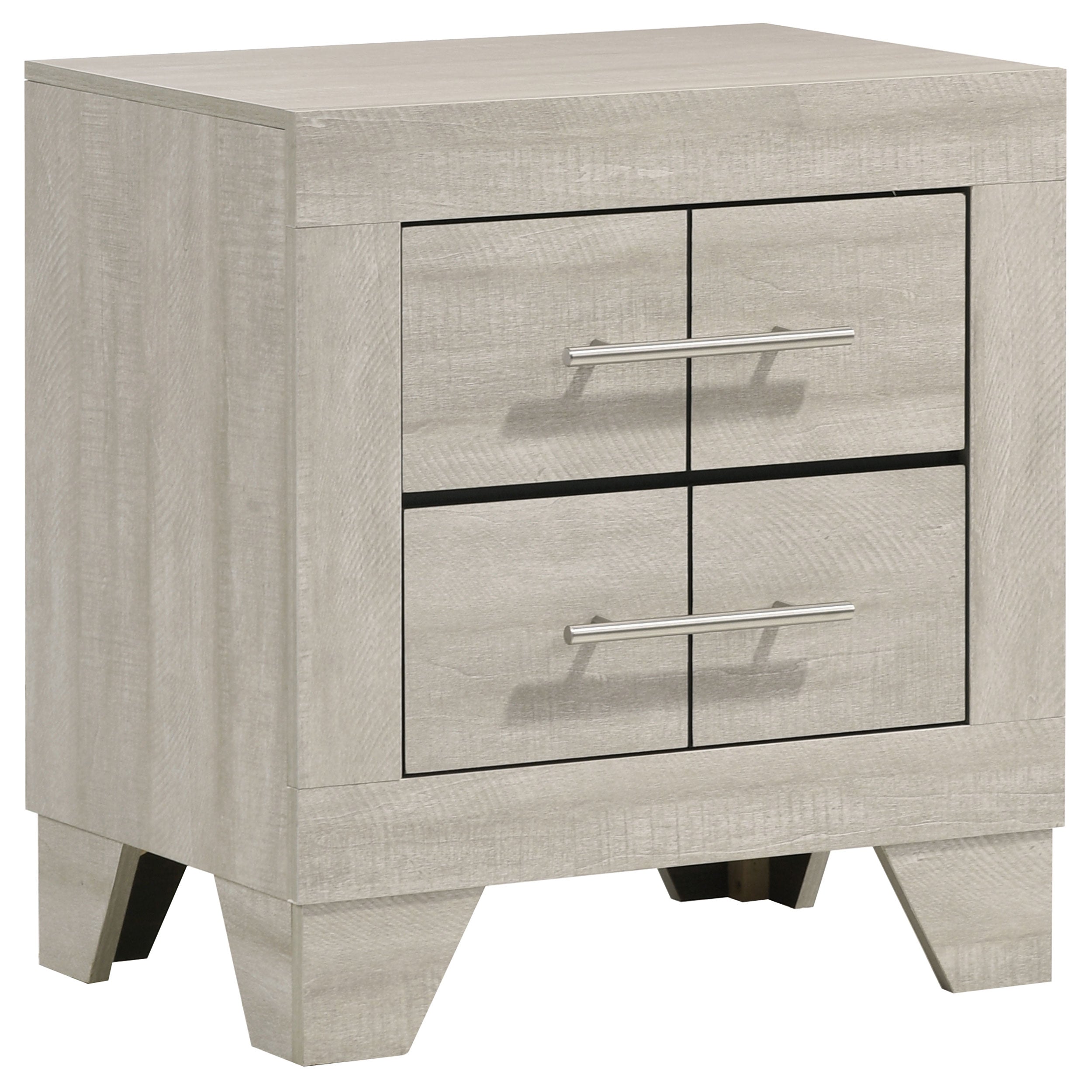 Dar Furniture - Coaster - Trenton 2-drawer Nightstand Bedside Table Rustic Cream - 225062