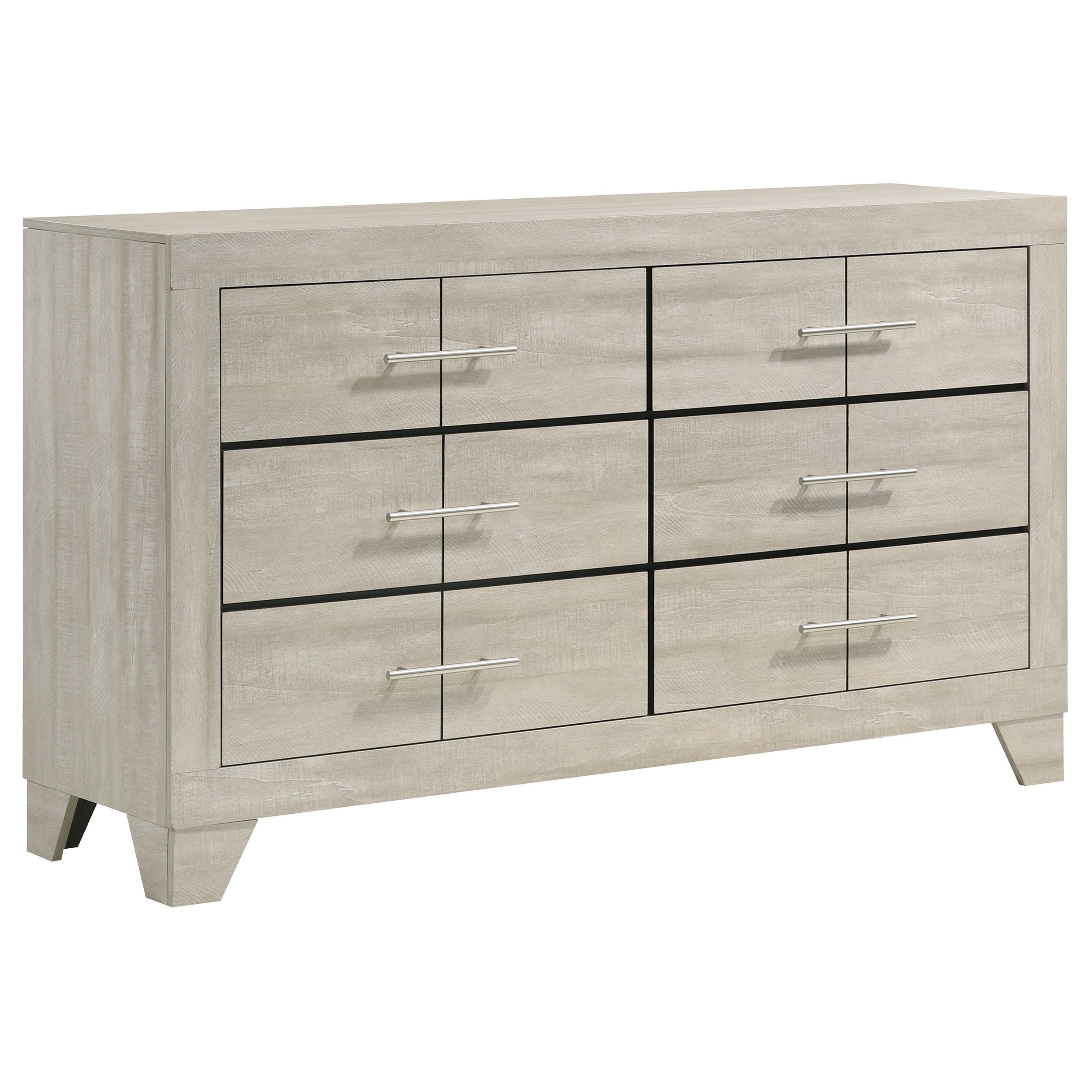 Dar Furniture - Coaster - Trenton 6-drawer Bedroom Dresser Rustic Cream - 225063