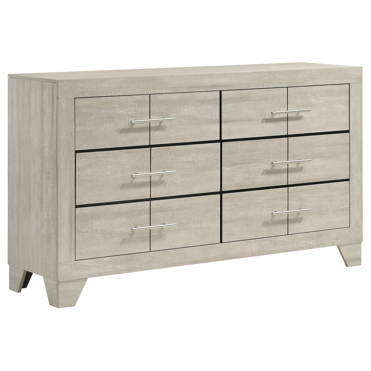 Dar Furniture - Coaster - Trenton 6-drawer Bedroom Dresser Rustic Cream - 225063