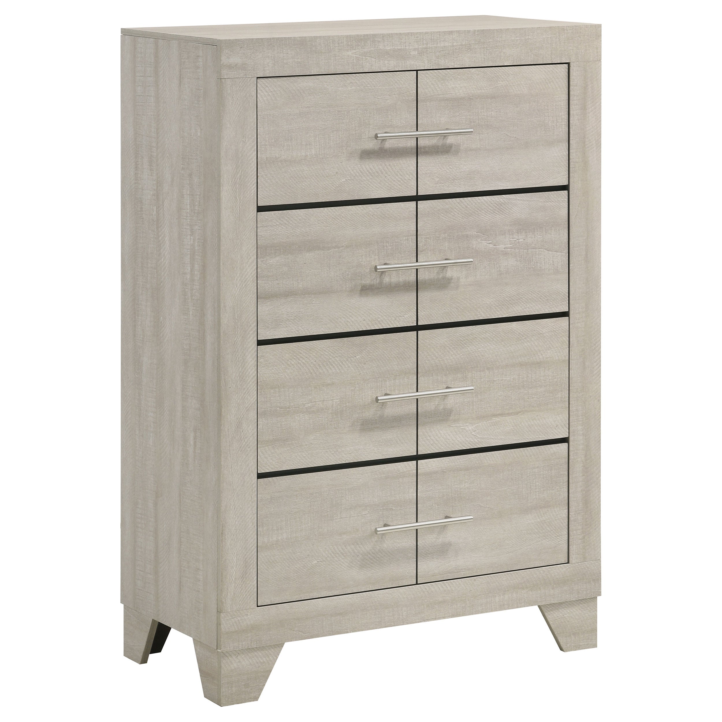 Dar Furniture - Coaster - Trenton 4-drawer Bedroom Chest of Drawers Rustic Cream - 225065