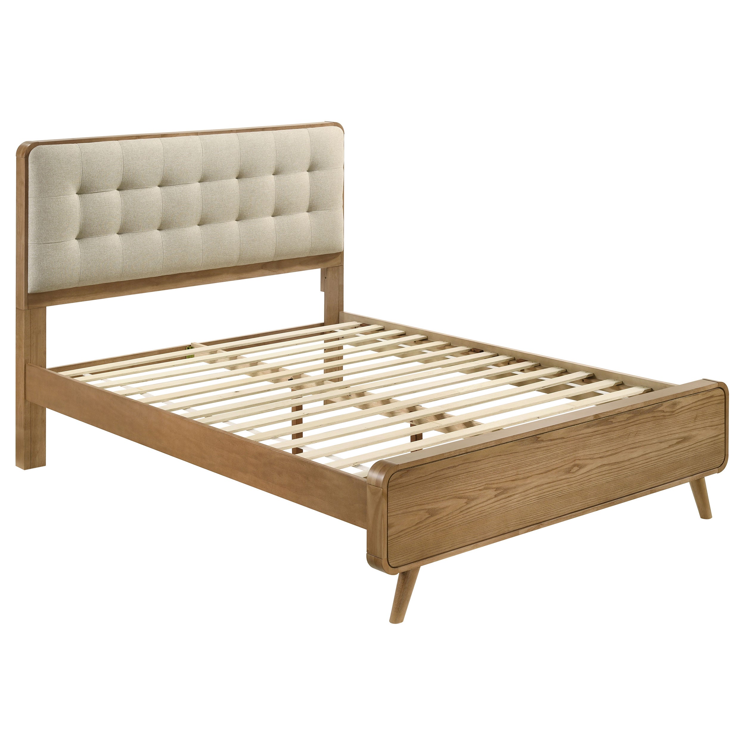Dar Furniture - Coaster - Robyn Wood Queen Platform Bed Light Ash - 225091Q