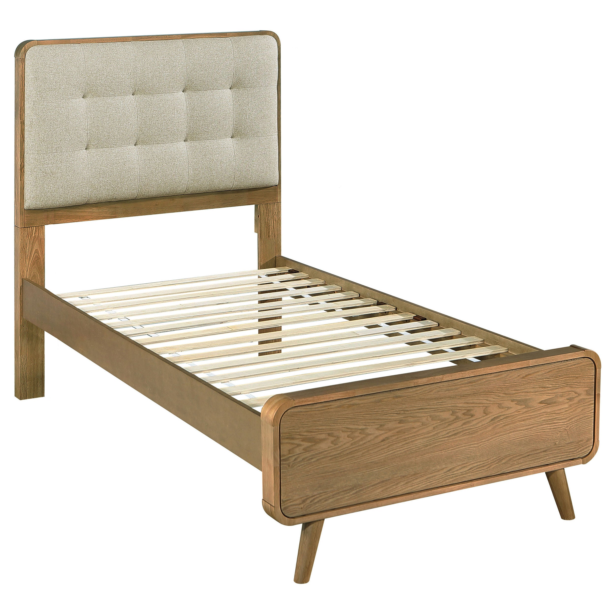 Dar Furniture - Coaster - Robyn Wood Twin Platform Bed Light Ash - 225091T