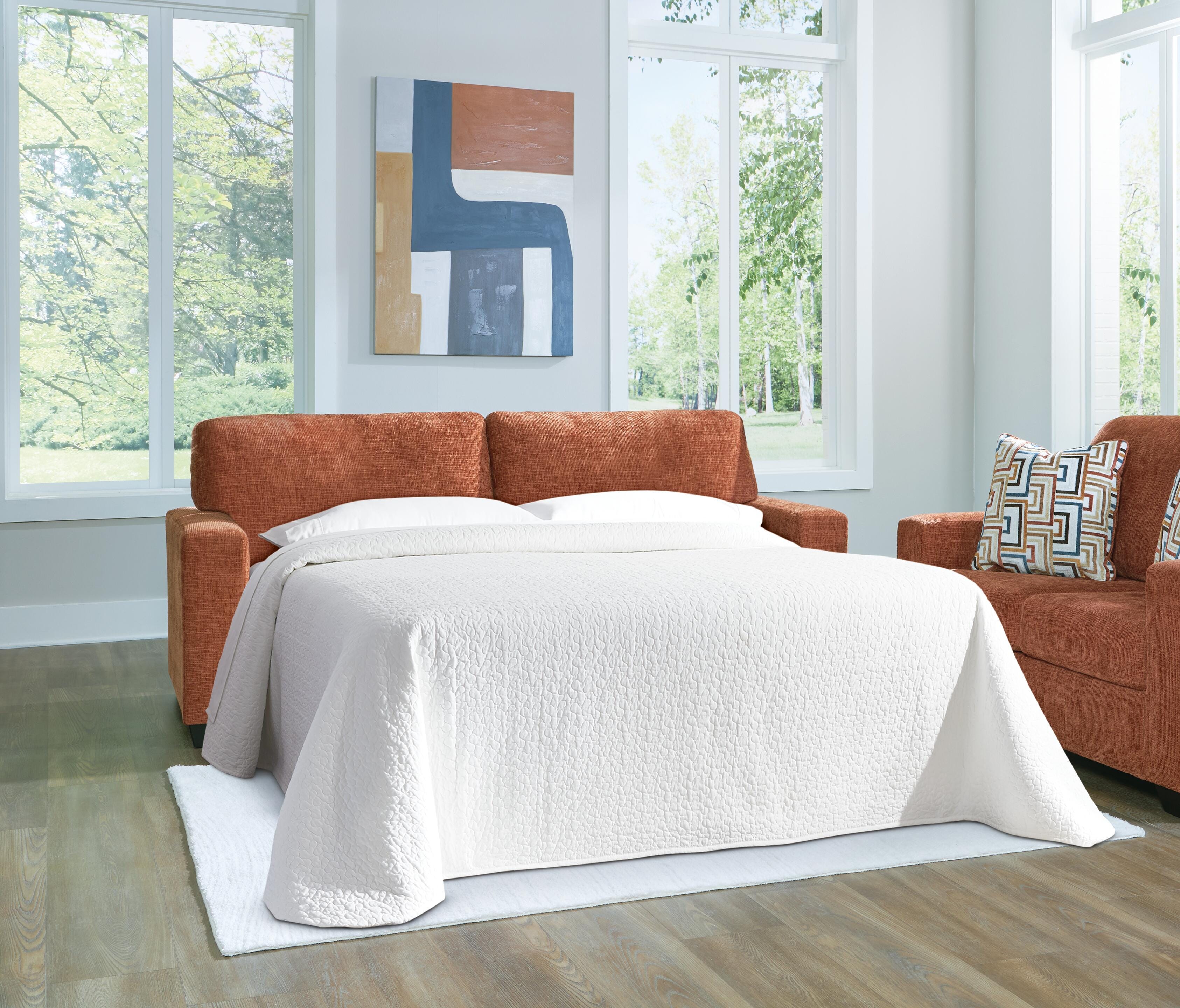 Dar Furniture - Ashley Furniture - Aviemore Queen Sofa Sleeper - Queen Sofa Sleeper / Spice - 2430439