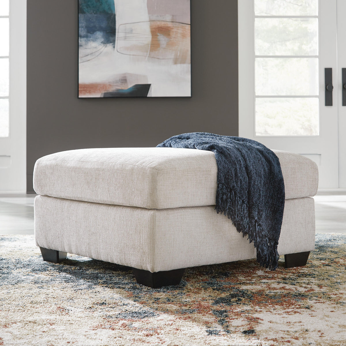Dar Furniture - Ashley Furniture - Aviemore Oversized Accent Ottoman - Oversized Accent Ottoman / Stone - 2430508