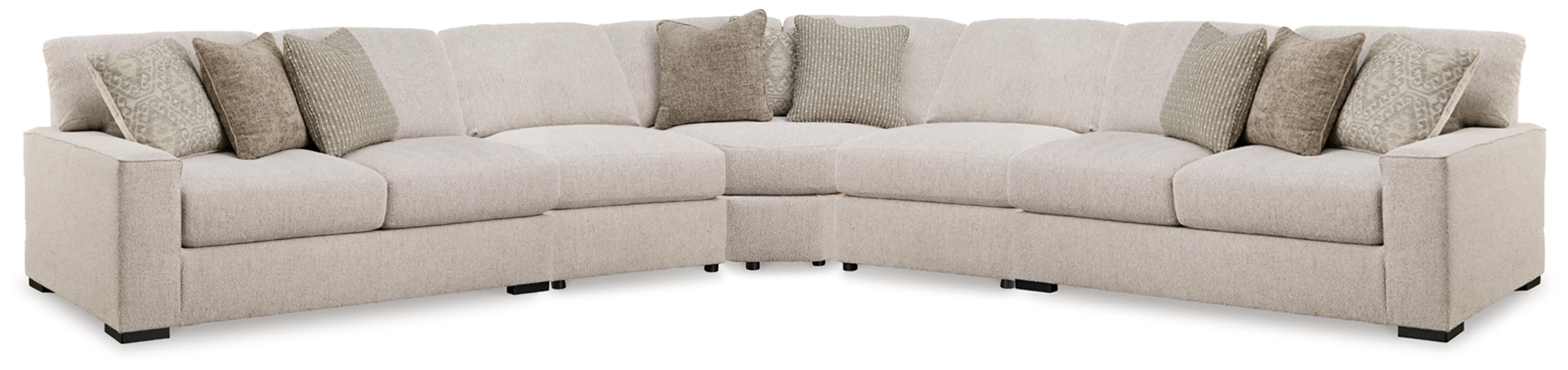 Dar Furniture - Ashley Furniture - Ballyton 5-Piece Sectional - RAF 5-Piece Sectional / Sand - 25102S3