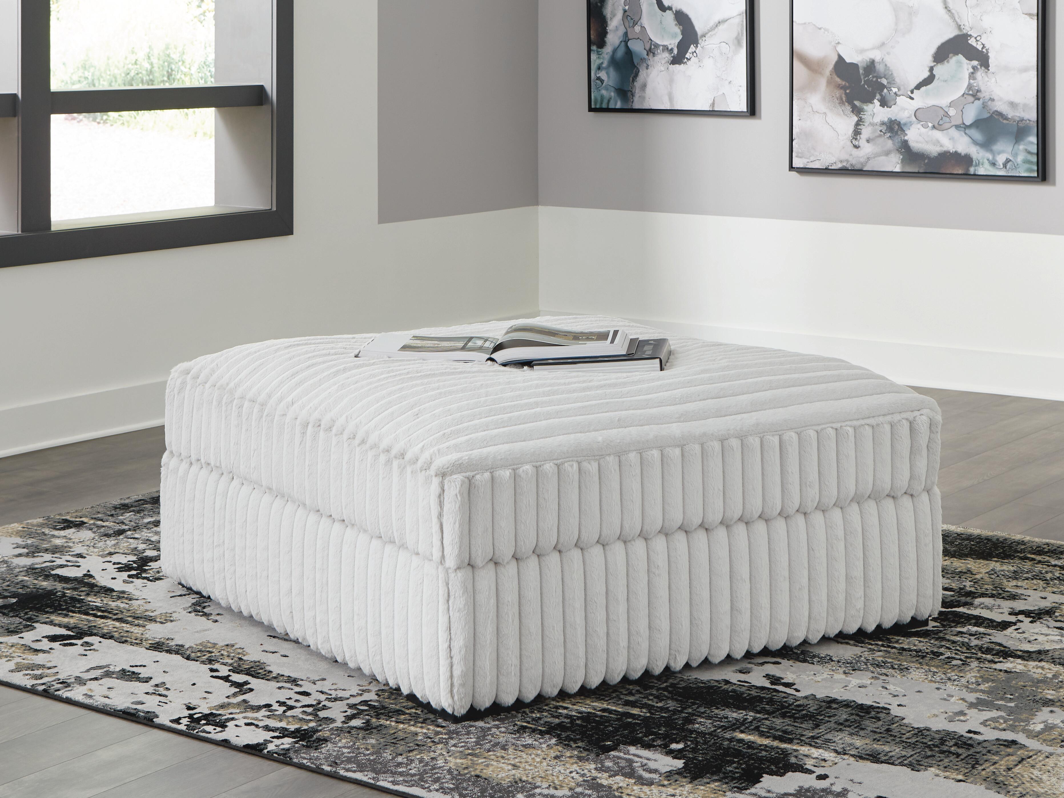 Dar Furniture - Ashley Furniture - Stupendous Oversized Accent Ottoman - Oversized Accent Ottoman / Alloy - 2590308