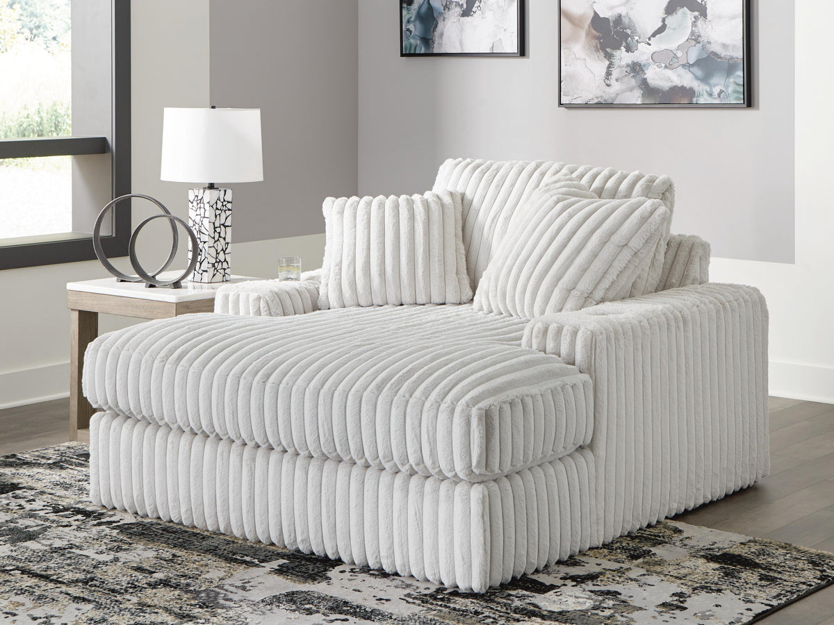 Dar Furniture - Ashley Furniture - Stupendous Oversized Chaise - Oversized Chaise / Alloy - 2590315