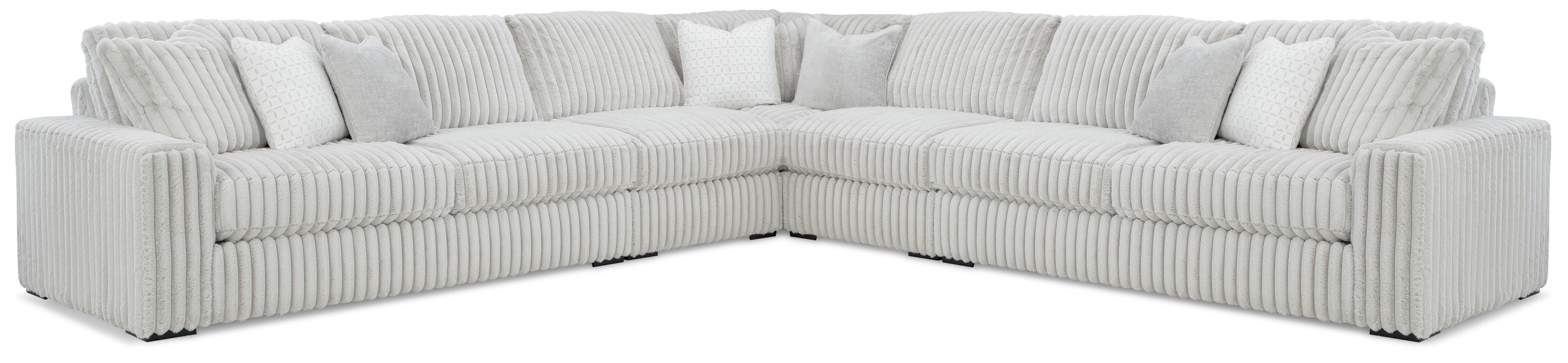 Dar Furniture - Ashley Furniture - Stupendous 5-Piece Sectional - LAF 5-Piece Sectional / Alloy - 25903S3