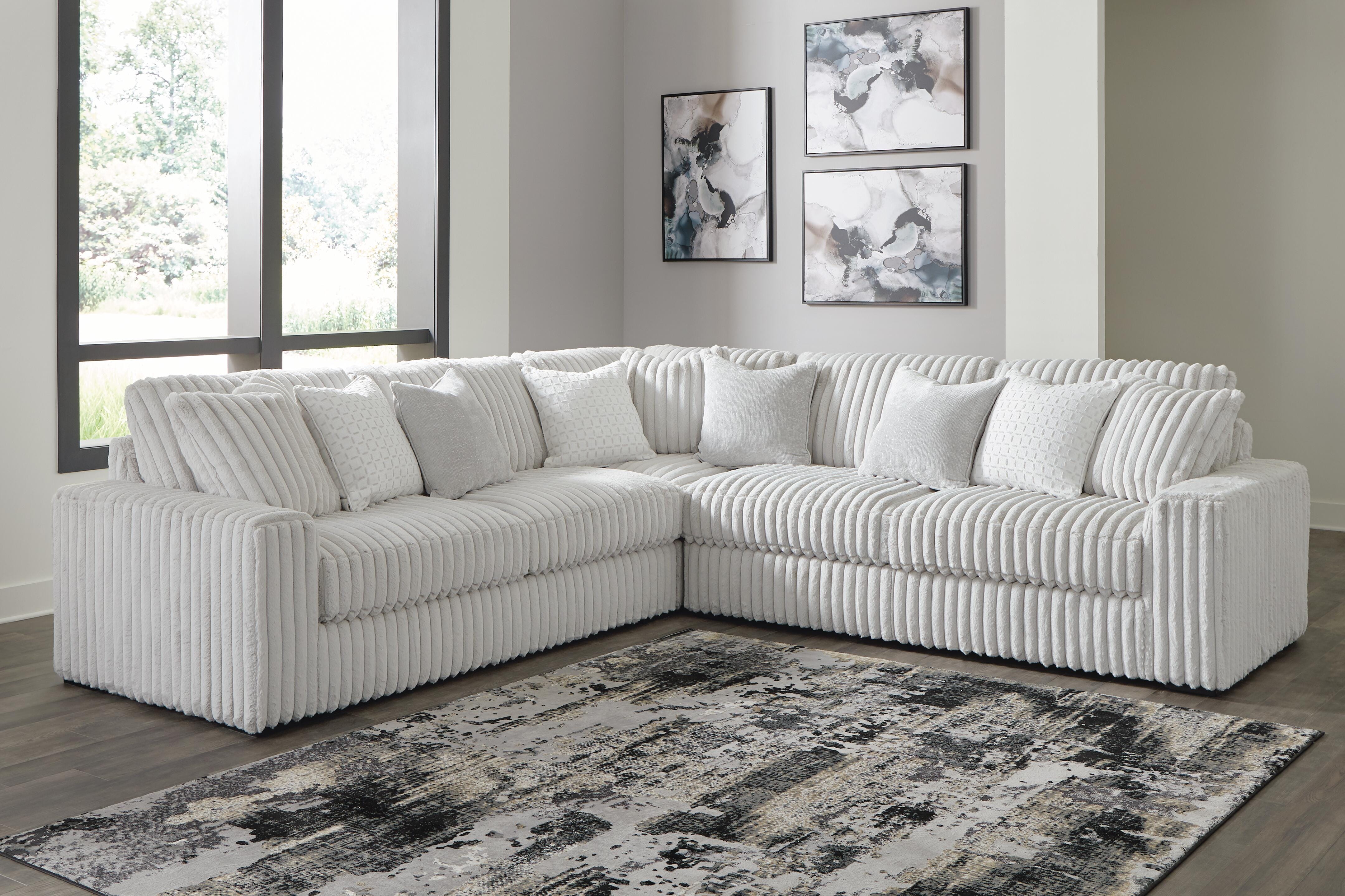 Dar Furniture - Ashley Furniture - Stupendous 3-Piece Sectional - LAF 3-Piece Sectional / Alloy - 25903S1