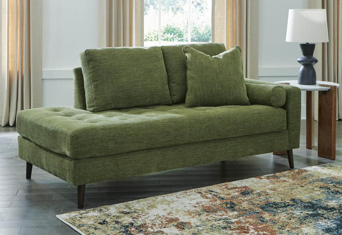 Dar Furniture - Ashley Furniture - Bixler Right-Arm Facing Corner Chaise - RAF Corner Chaise / Olive - 2610717