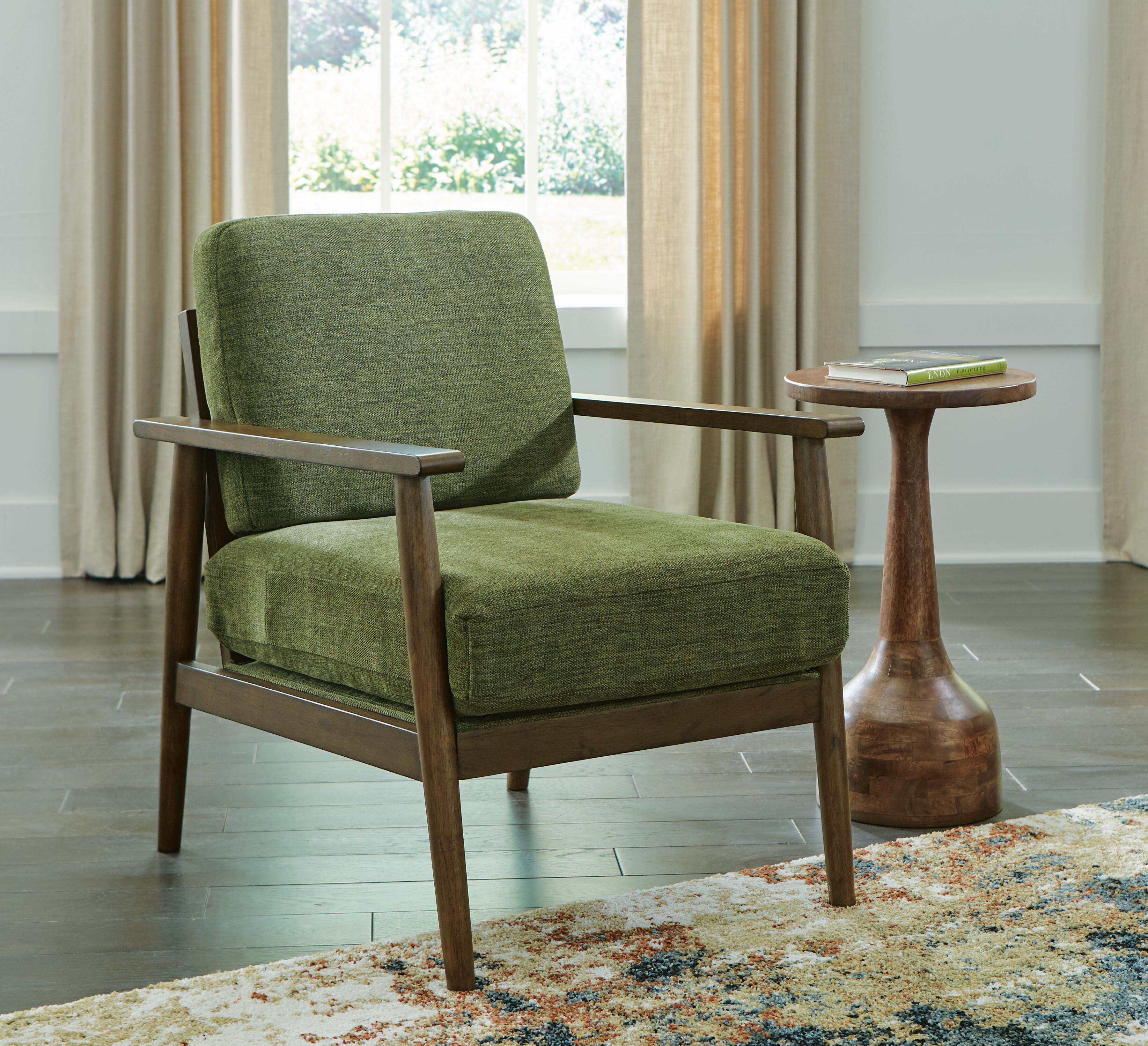 Dar Furniture - Ashley Furniture - Bixler Showood Accent Chair - Showood Accent Chair / Olive - 2610760