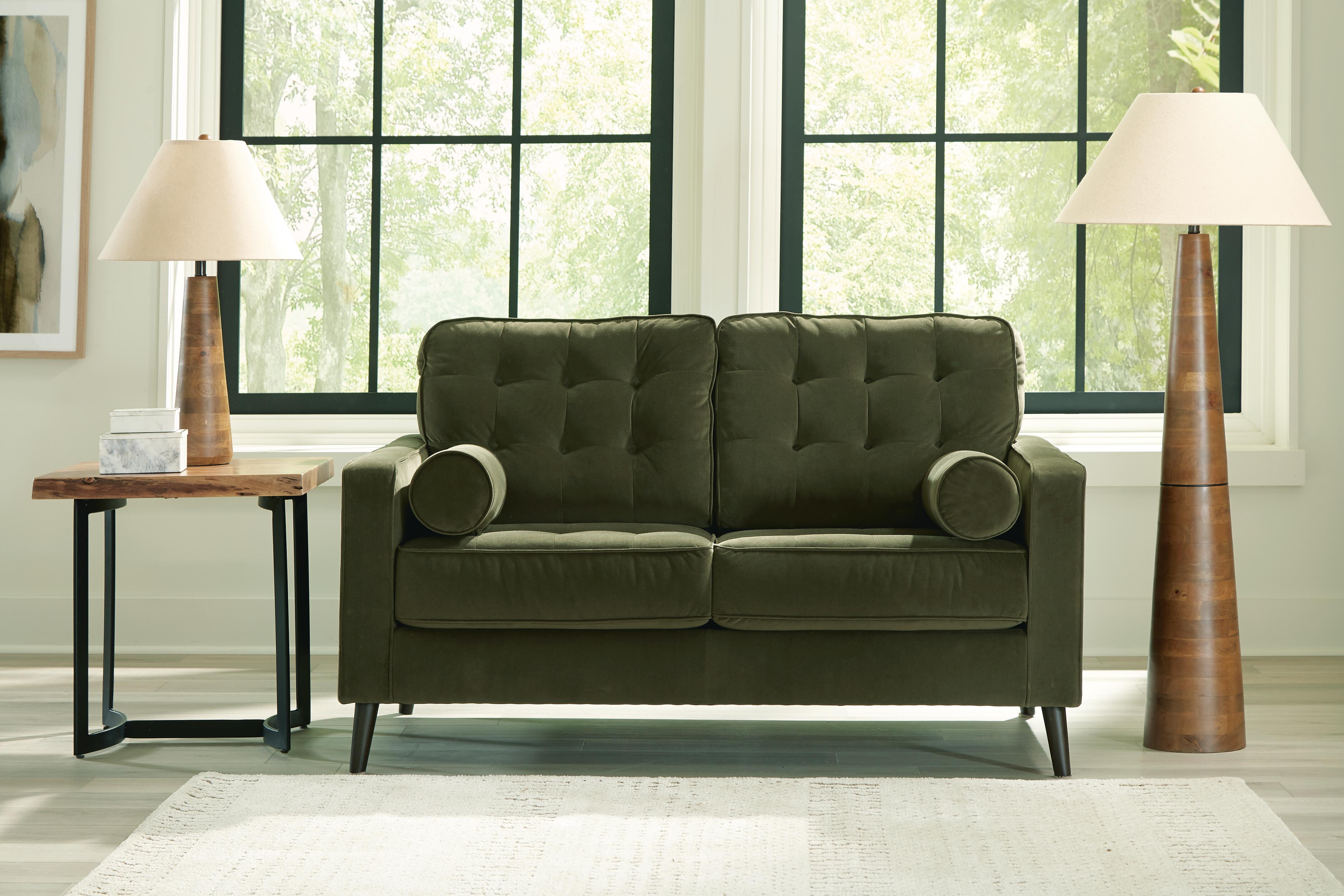 Dar Furniture - Ashley Furniture - Reveon Lakes Loveseat - Loveseat / Olive - 2640435