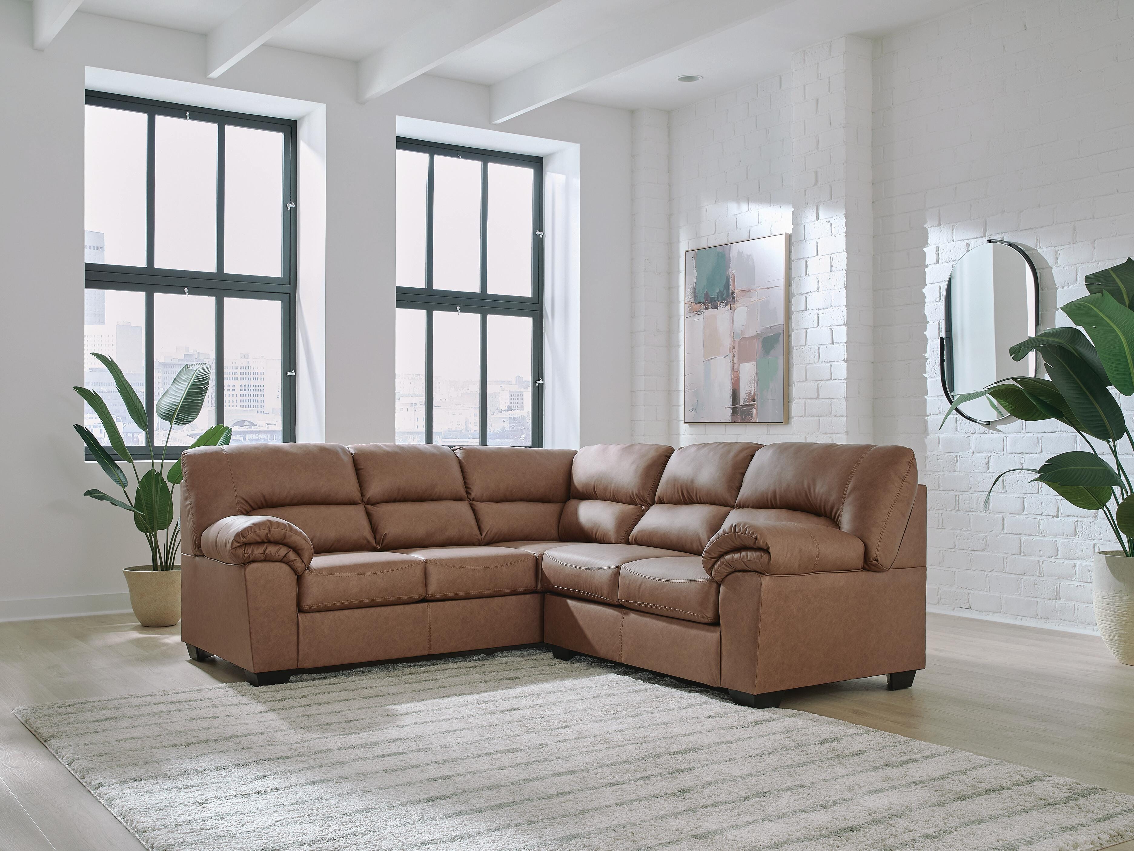 Dar Furniture - Ashley Furniture - WillowBend 2-Piece Sectional - LAF 2-Piece Sectional / Caramel - PC27704S2