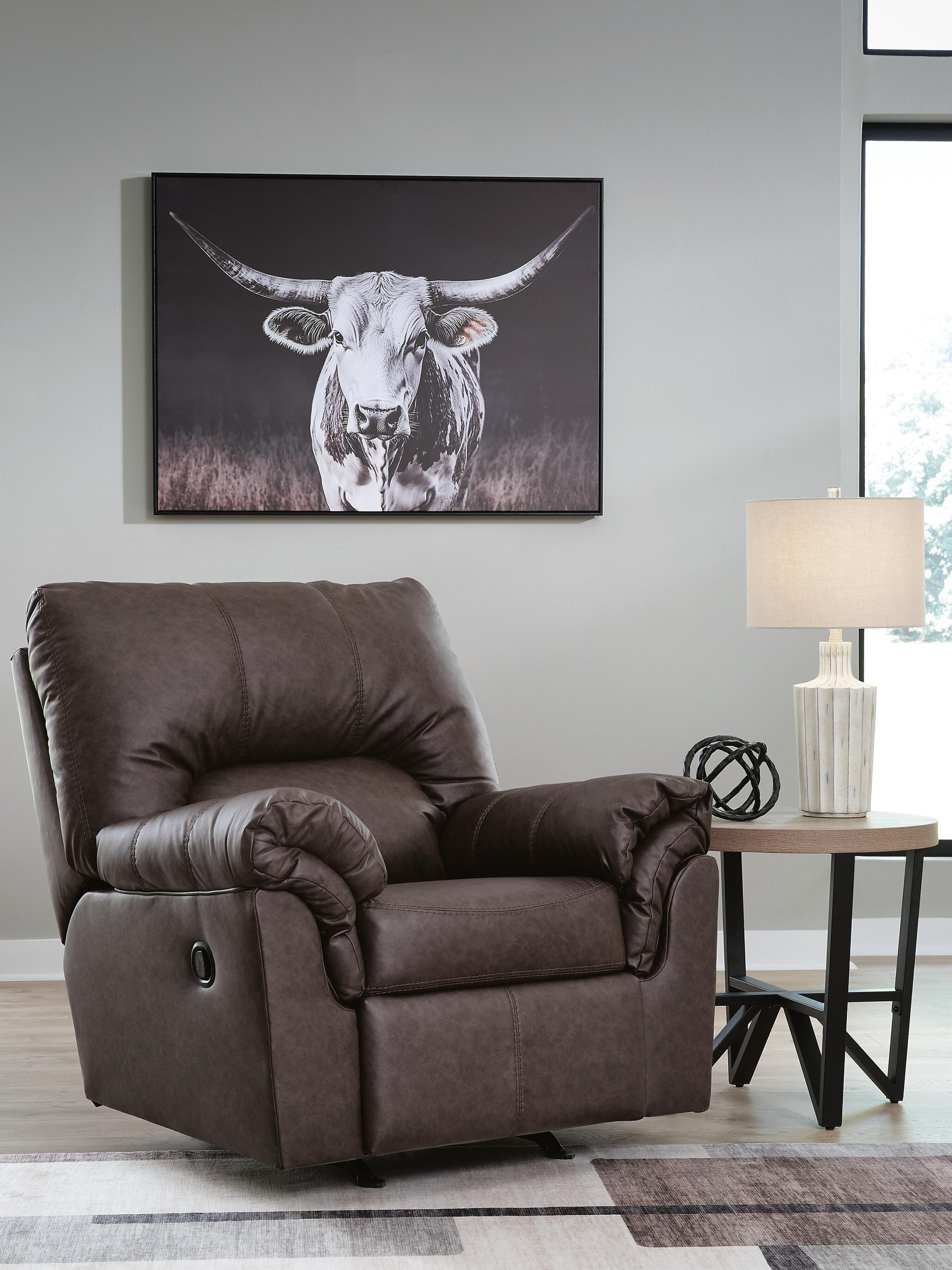 Dar Furniture - Ashley Furniture - WillowBend Recliner - Rocker Recliner / Umber - PC2770525