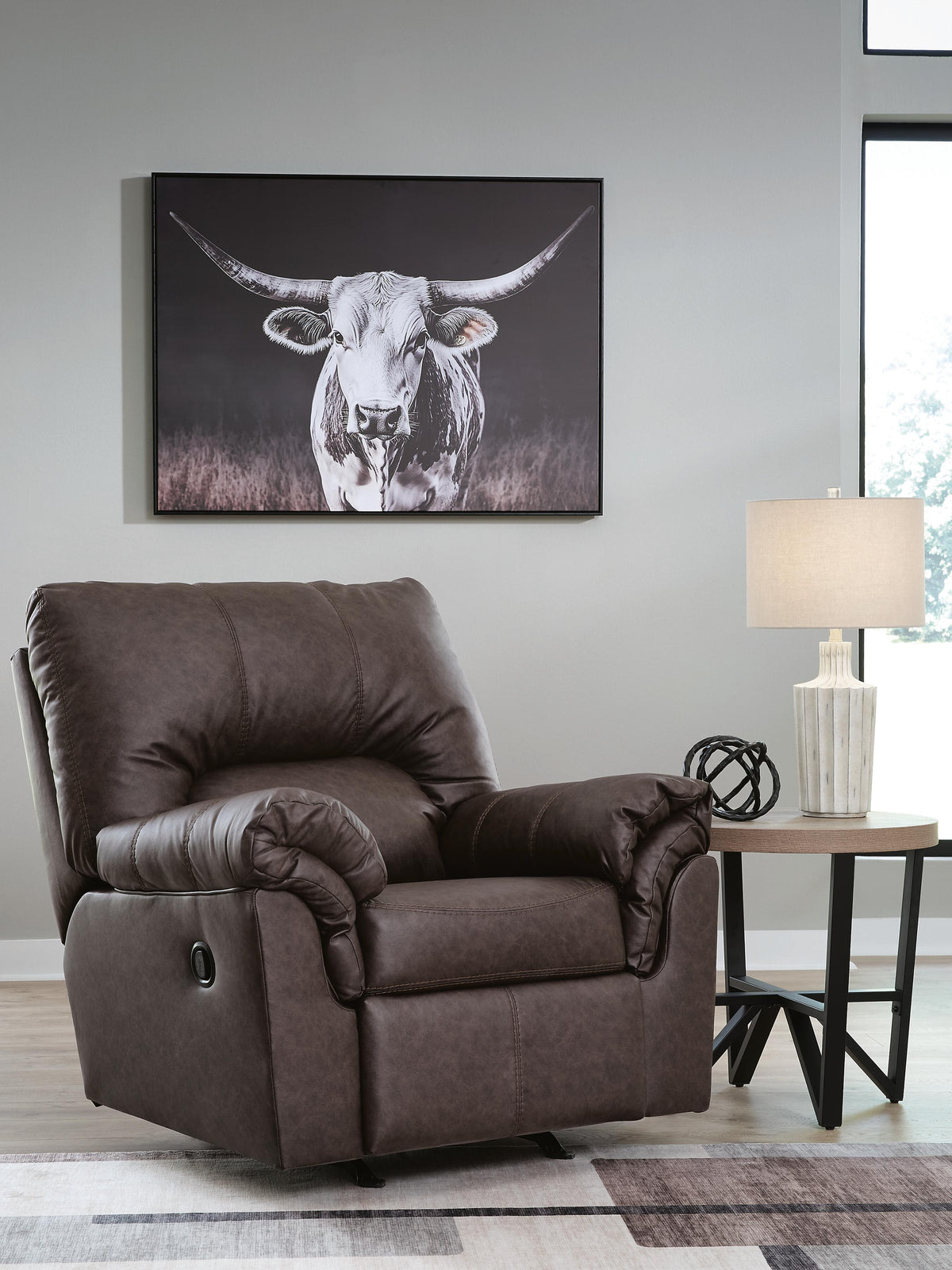 Dar Furniture - Ashley Furniture - WillowBend Recliner - Rocker Recliner / Umber - PC2770525