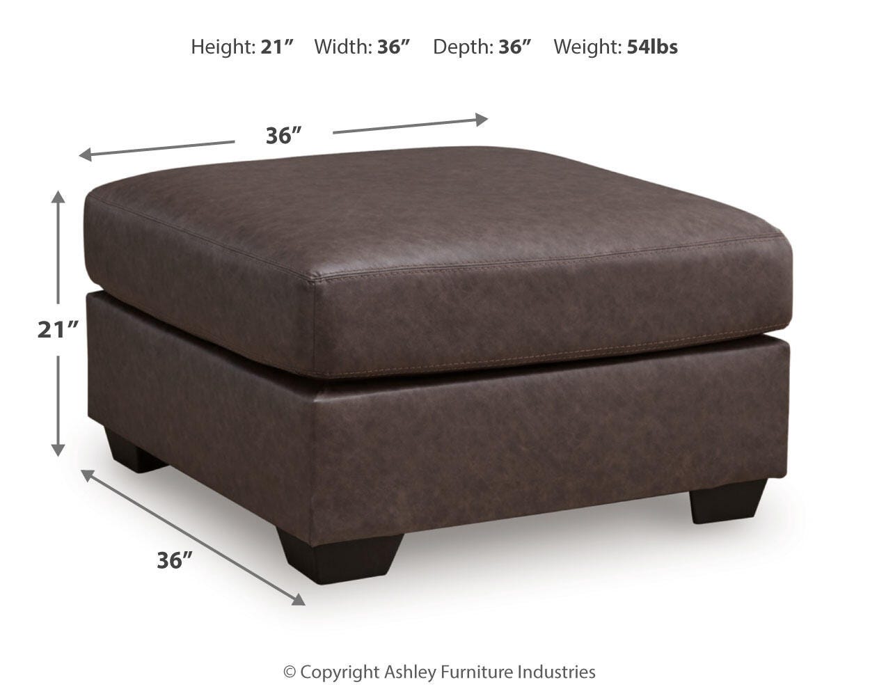 WillowBend Oversized Accent Ottoman