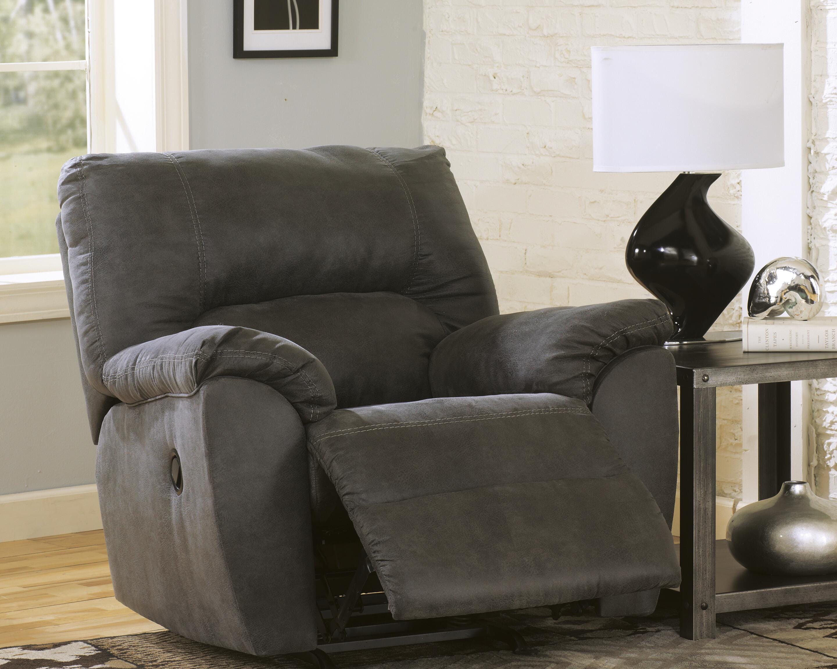Dar Furniture - Ashley Furniture - Tambo Recliner - Rocker Recliner / Pewter - 2780125