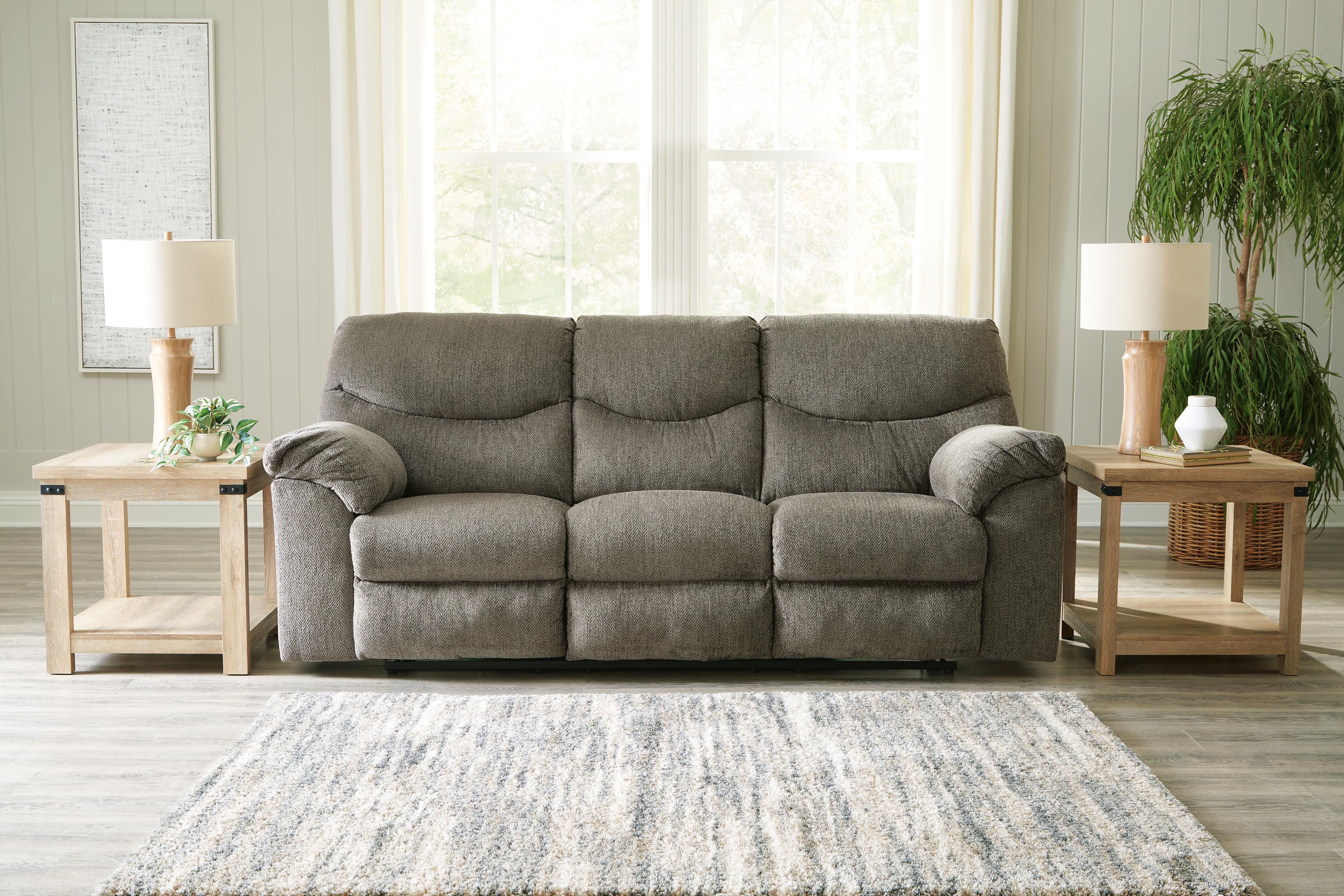 Dar Furniture - Ashley Furniture - Alphons Reclining Sofa - Reclining Sofa / Putty - 2820188