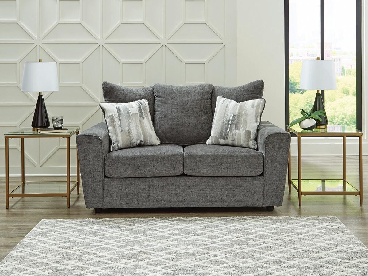 Dar Furniture - Ashley Furniture - Stairatt Loveseat - Loveseat / Gravel - 2850235