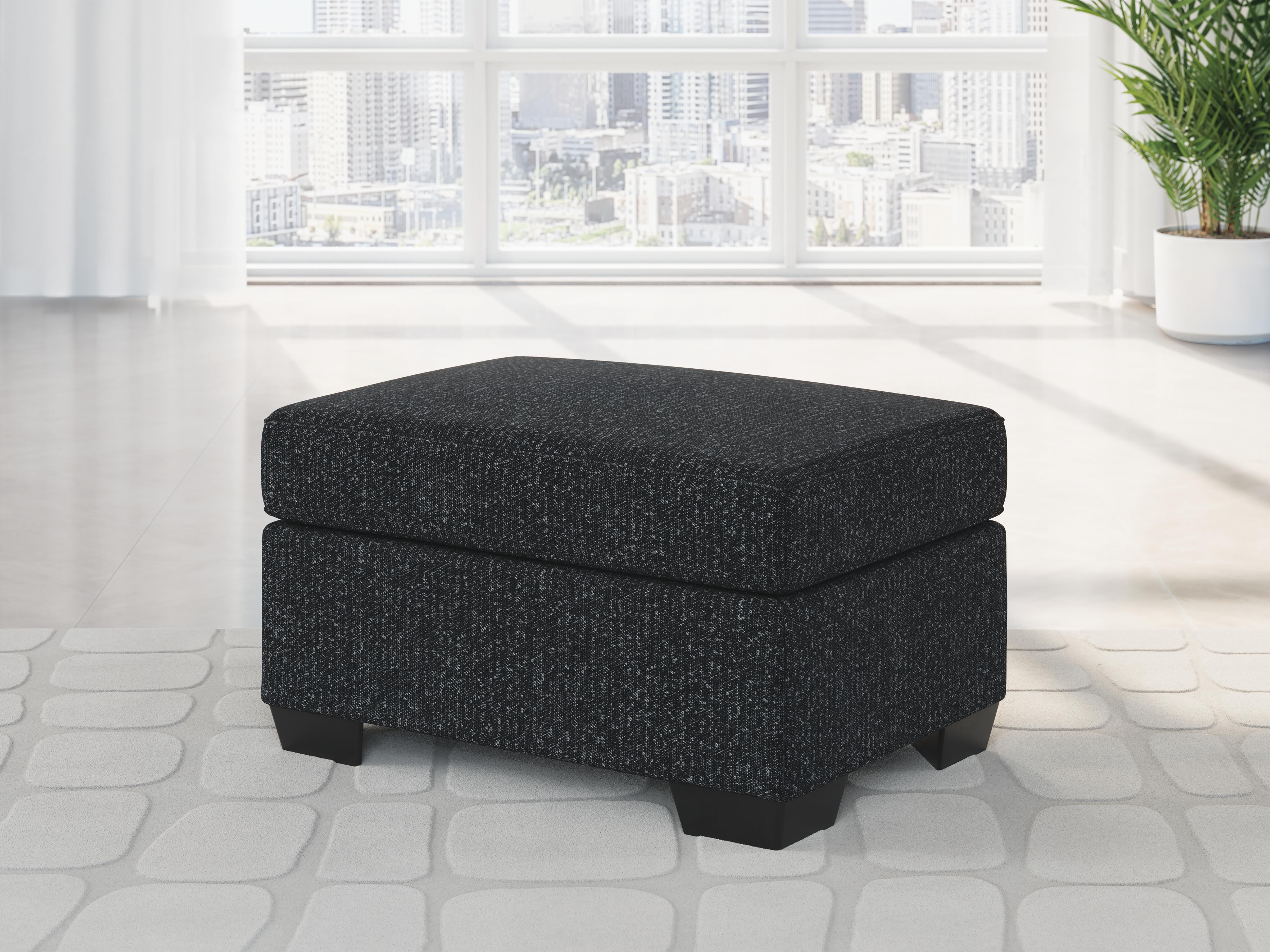 Dar Furniture - Ashley Furniture - Jasmine Peaks Ottoman - Ottoman / Coal - 2890414