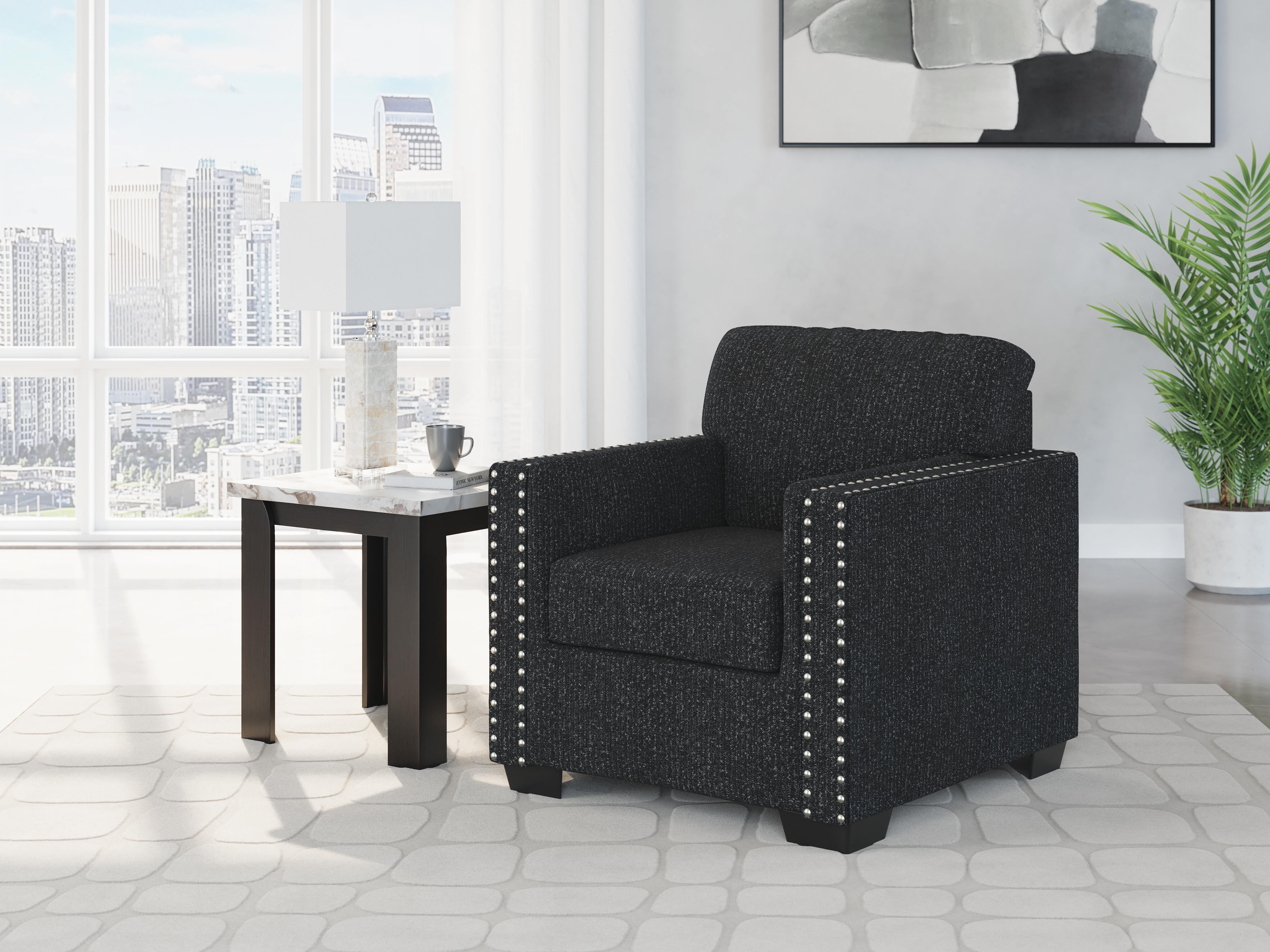Dar Furniture - Ashley Furniture - Jasmine Peaks Chair - Chair / Coal - 2890420