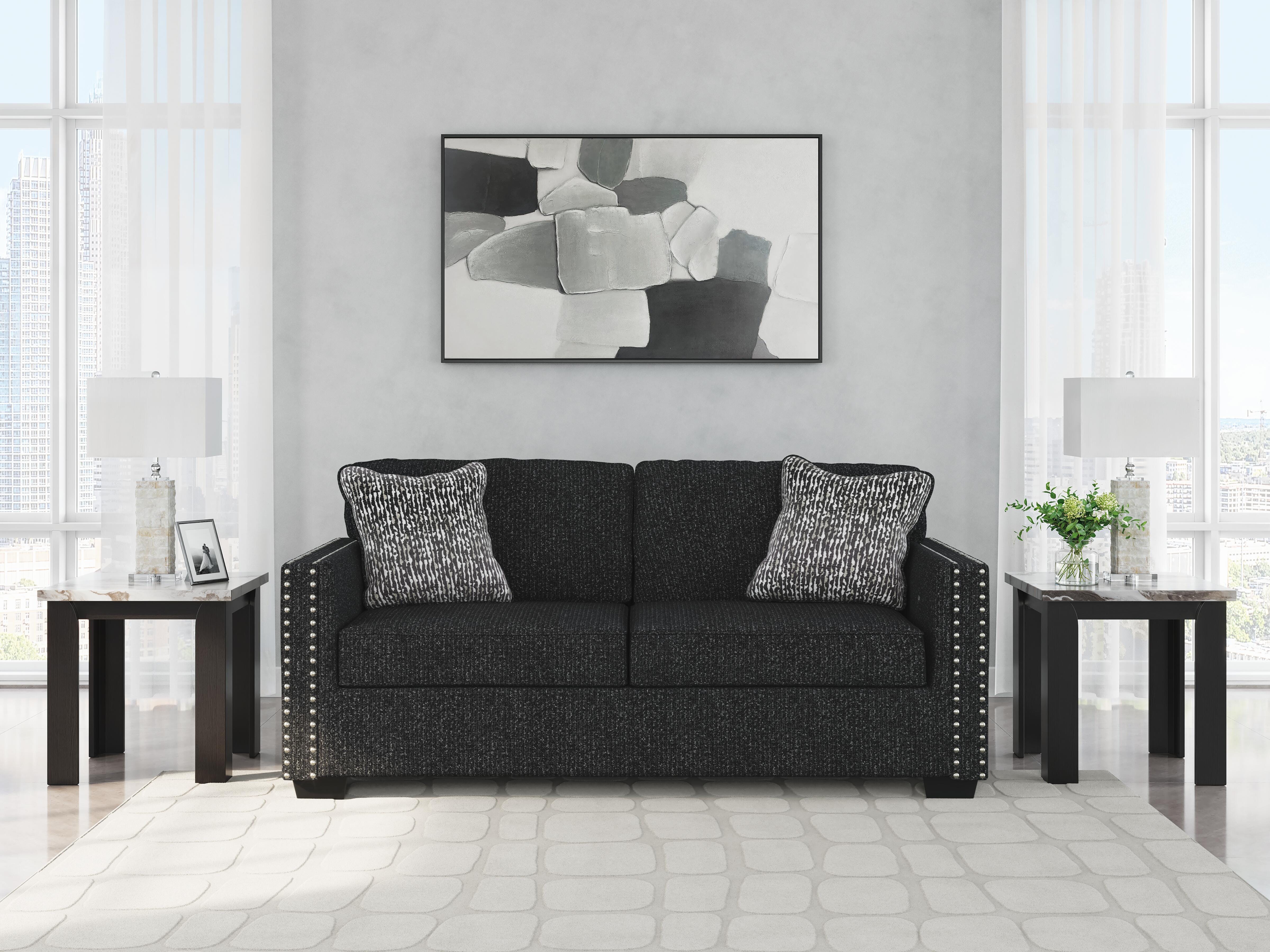 Dar Furniture - Ashley Furniture - Jasmine Peaks Sofa - Sofa / Coal - 2890438