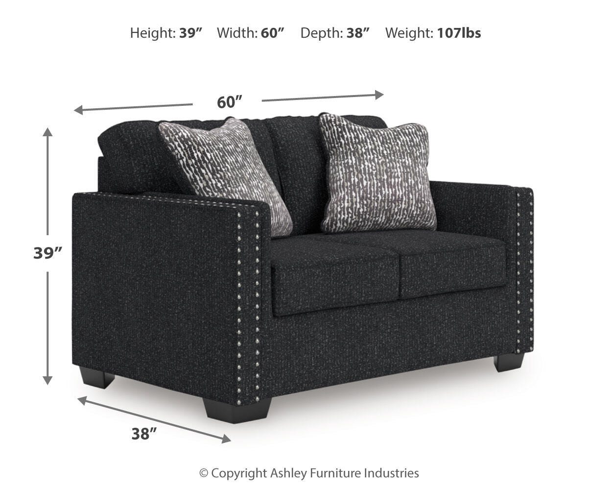 Jasmine Peaks Loveseat