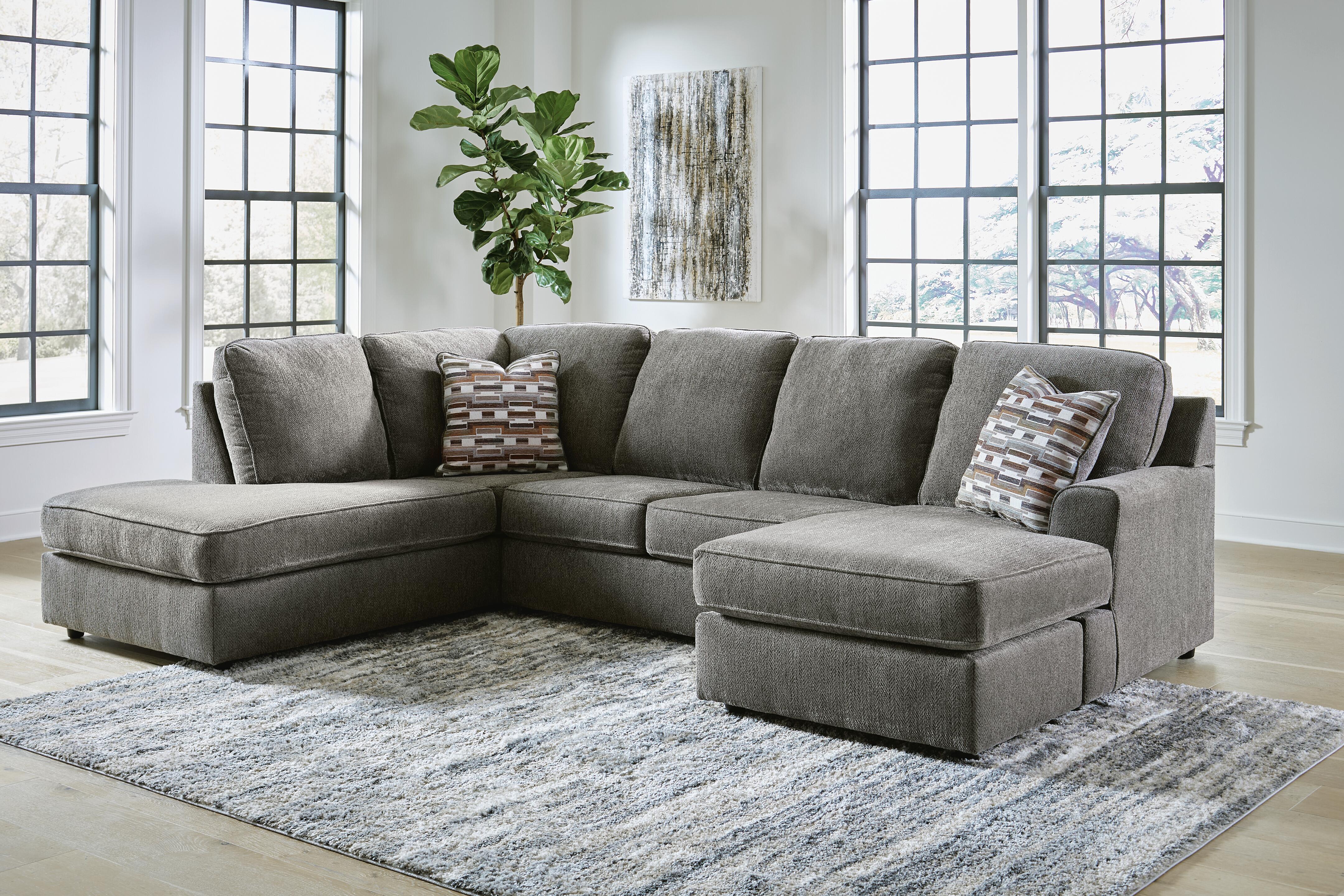 Dar Furniture - Ashley Furniture - O'Phannon 2-Piece Sectional with Chaise - RAF 2-Piece Sectional with Chaise / Putty - 29402S2