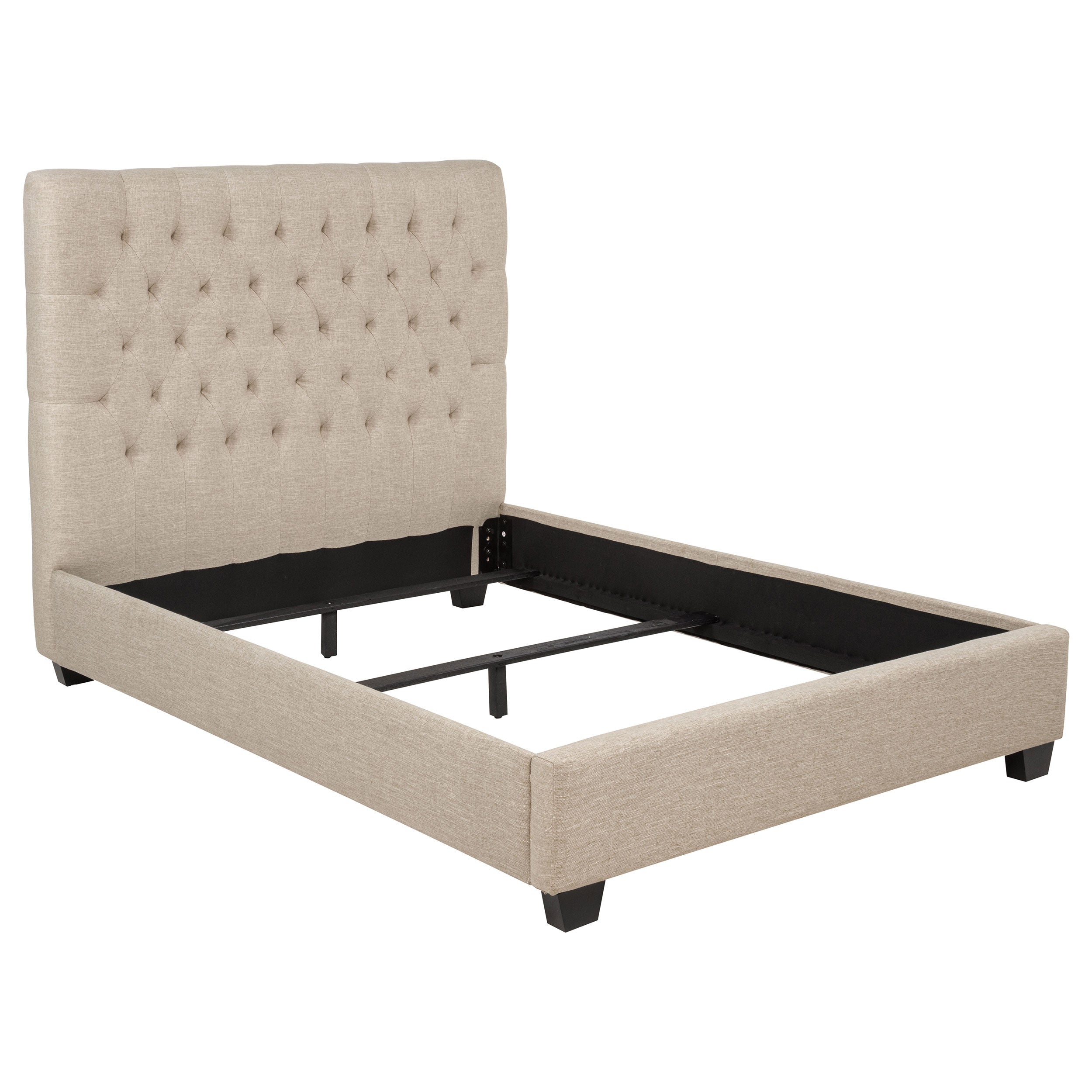 Dar Furniture - Coaster - Chloe Upholstered Full Panel Bed Oatmeal - 300007F