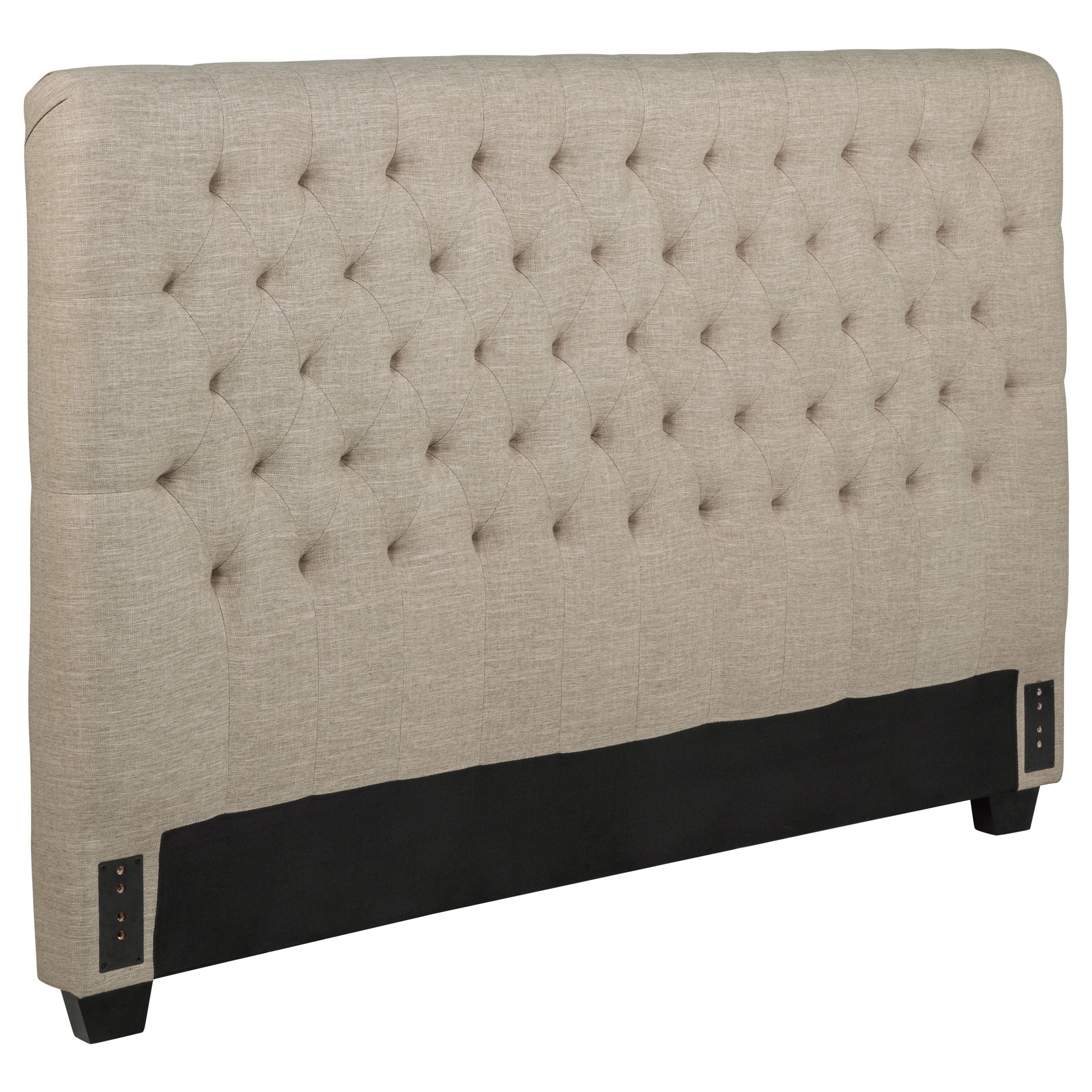 Dar Furniture - Coaster - Chloe Upholstered California King Panel Headboard Oatmeal - 300007KWB1