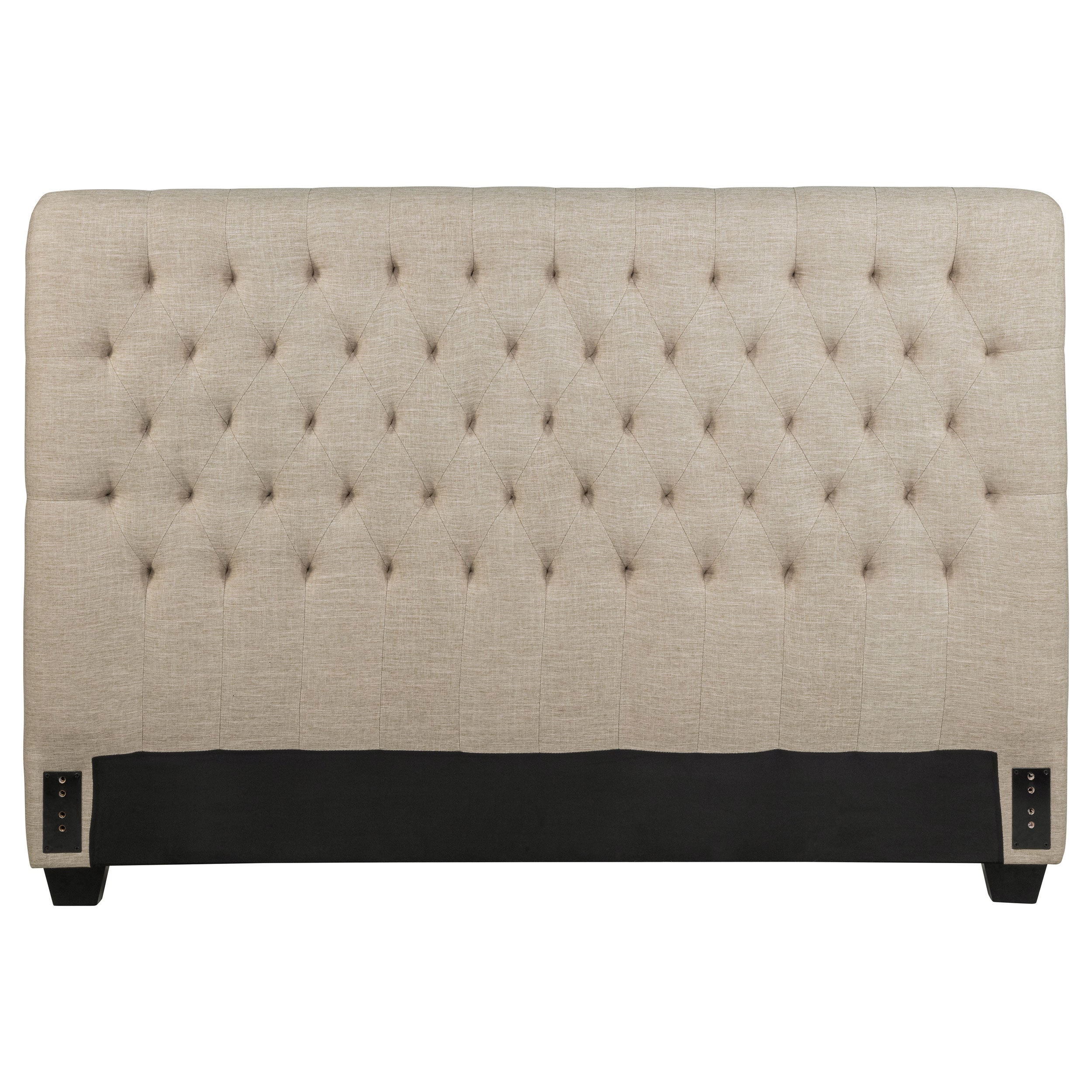 Dar Furniture - Coaster - Chloe Upholstered Queen Panel Headboard Oatmeal - 300007QB1