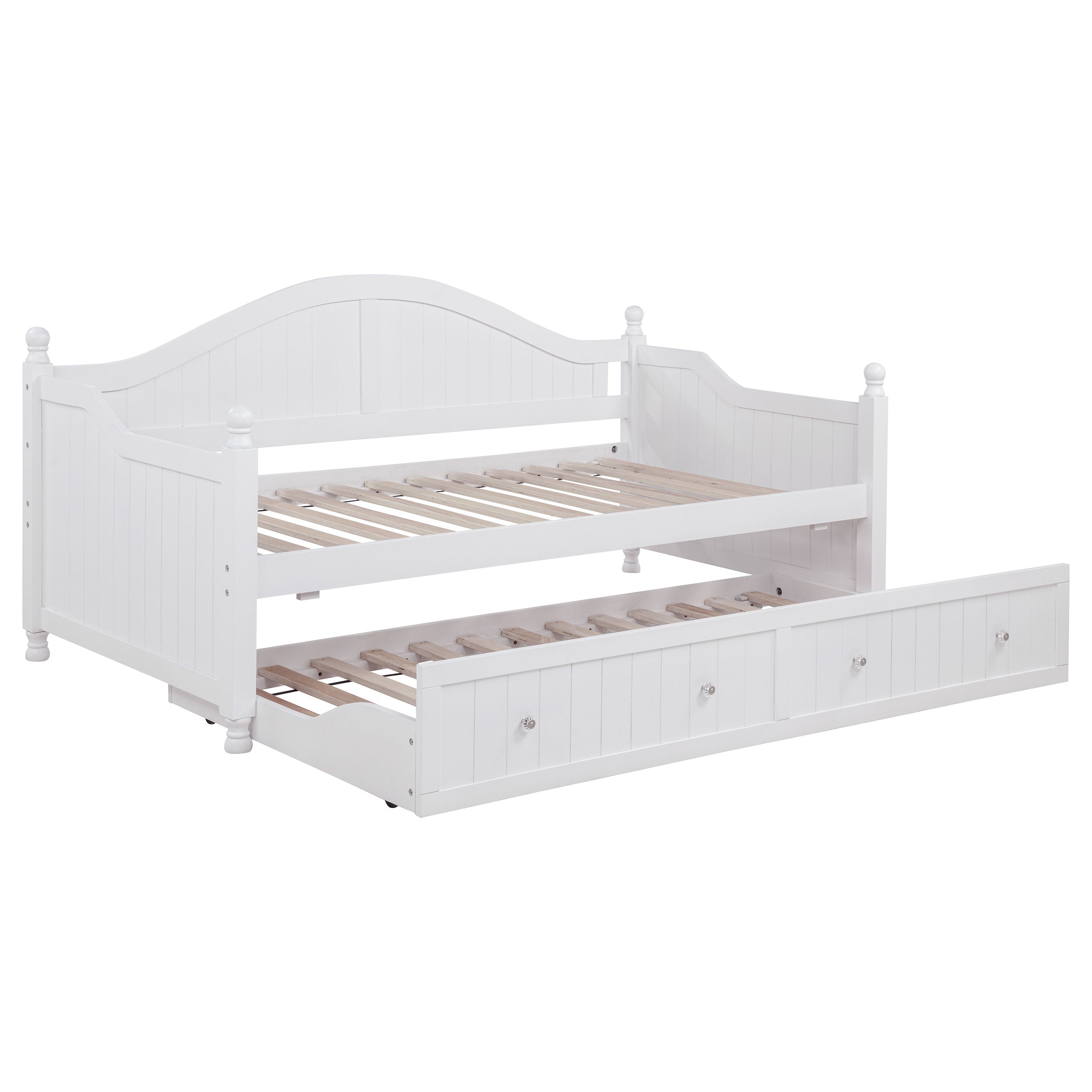 Dar Furniture - Coaster - Julie Ann Wood Twin Daybed with Trundle White - 300053