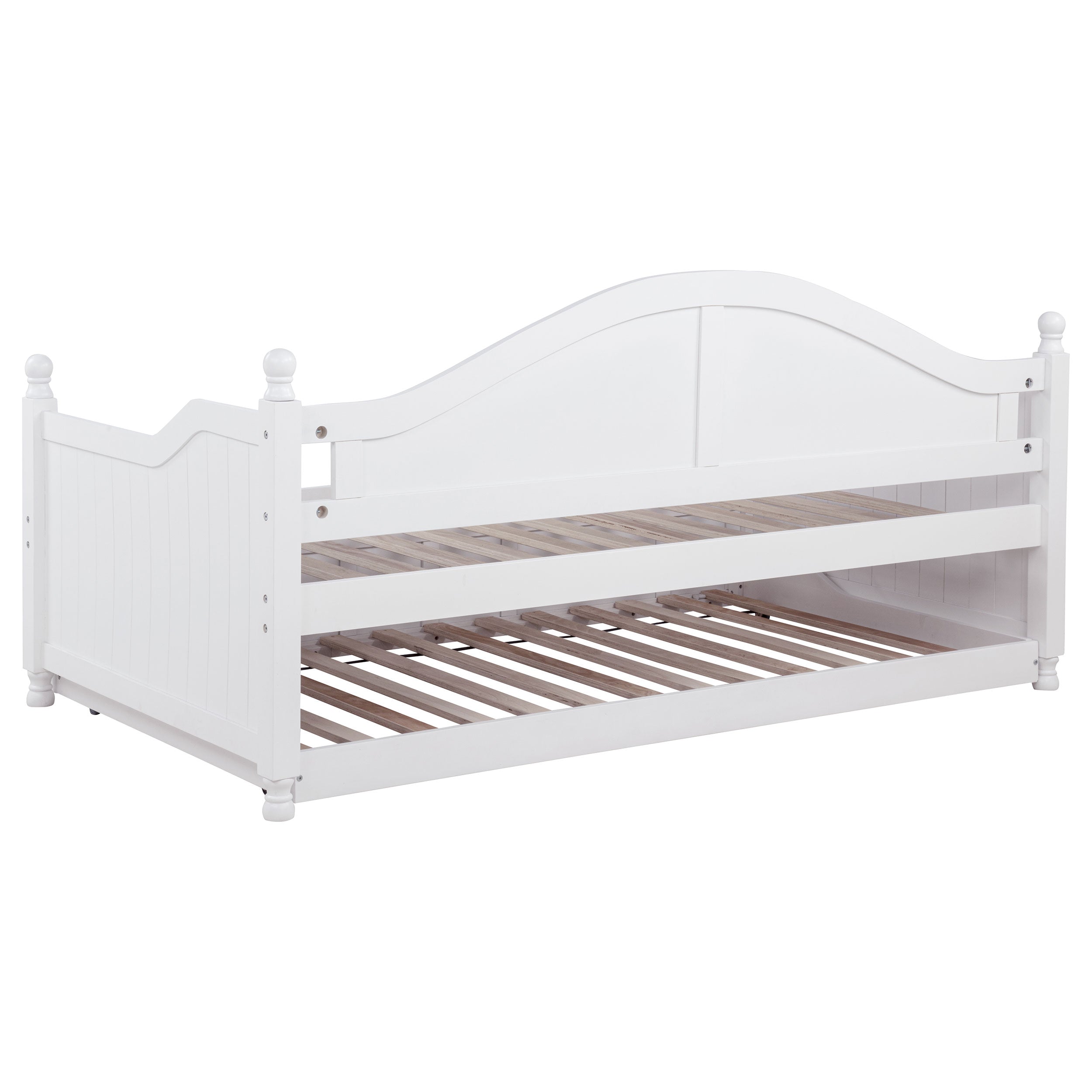Julie Ann Wood Twin Daybed with Trundle White