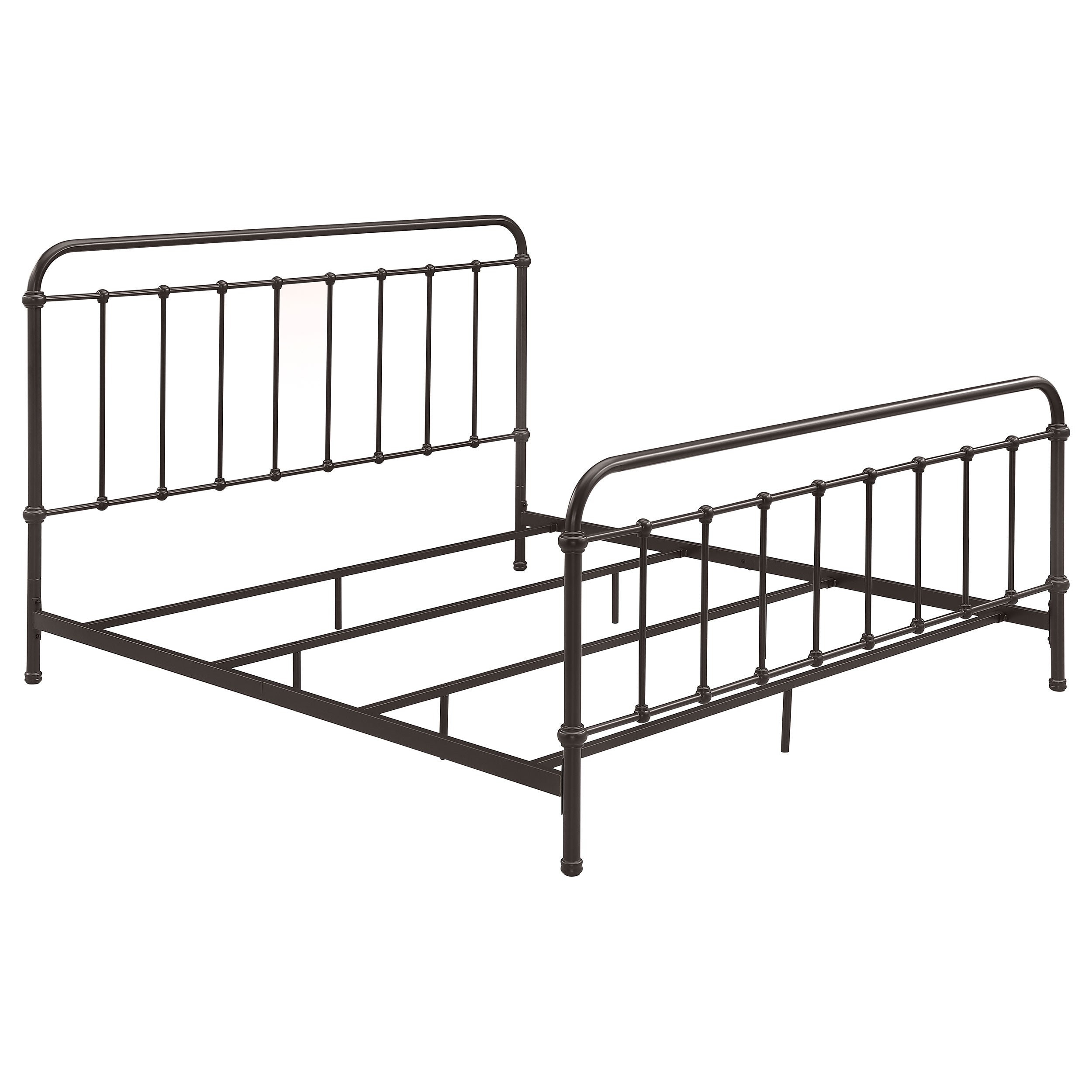 Dar Furniture - Coaster - Livingston Metal Eastern King Open Frame Bed Dark Bronze - 300399KE