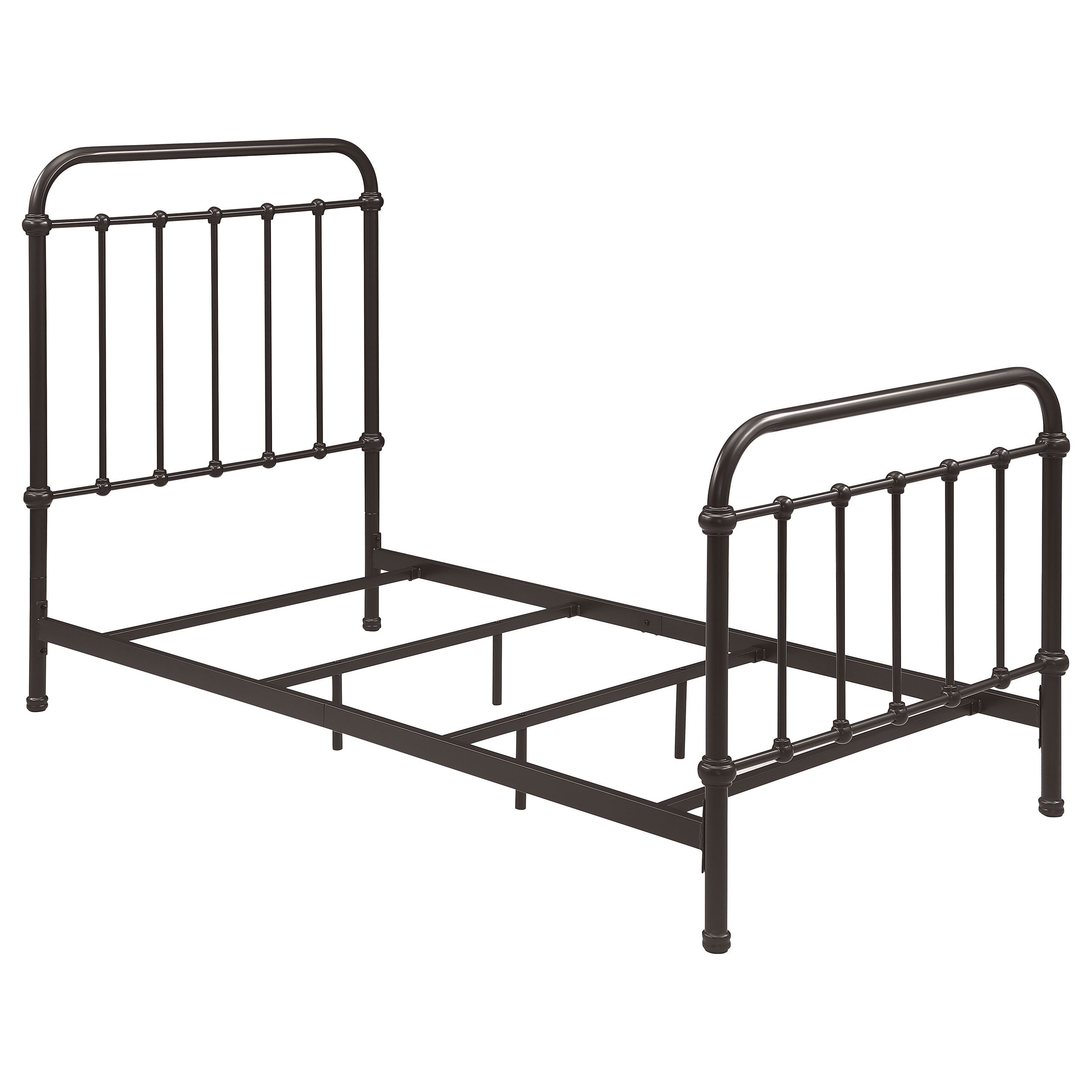 Dar Furniture - Coaster - Livingston Metal Twin Open Frame Bed Dark Bronze - 300399T