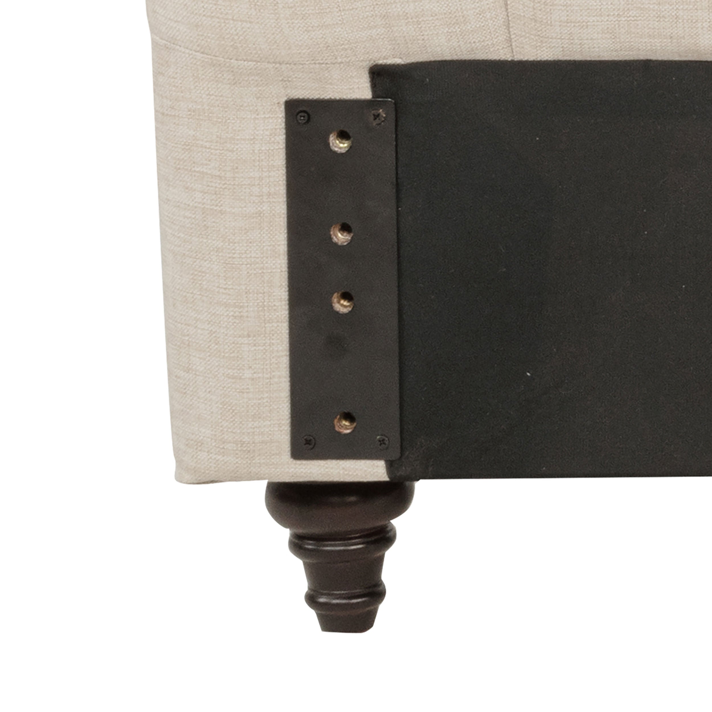 Devon 57-inch Upholstered California King Headboard Beige
