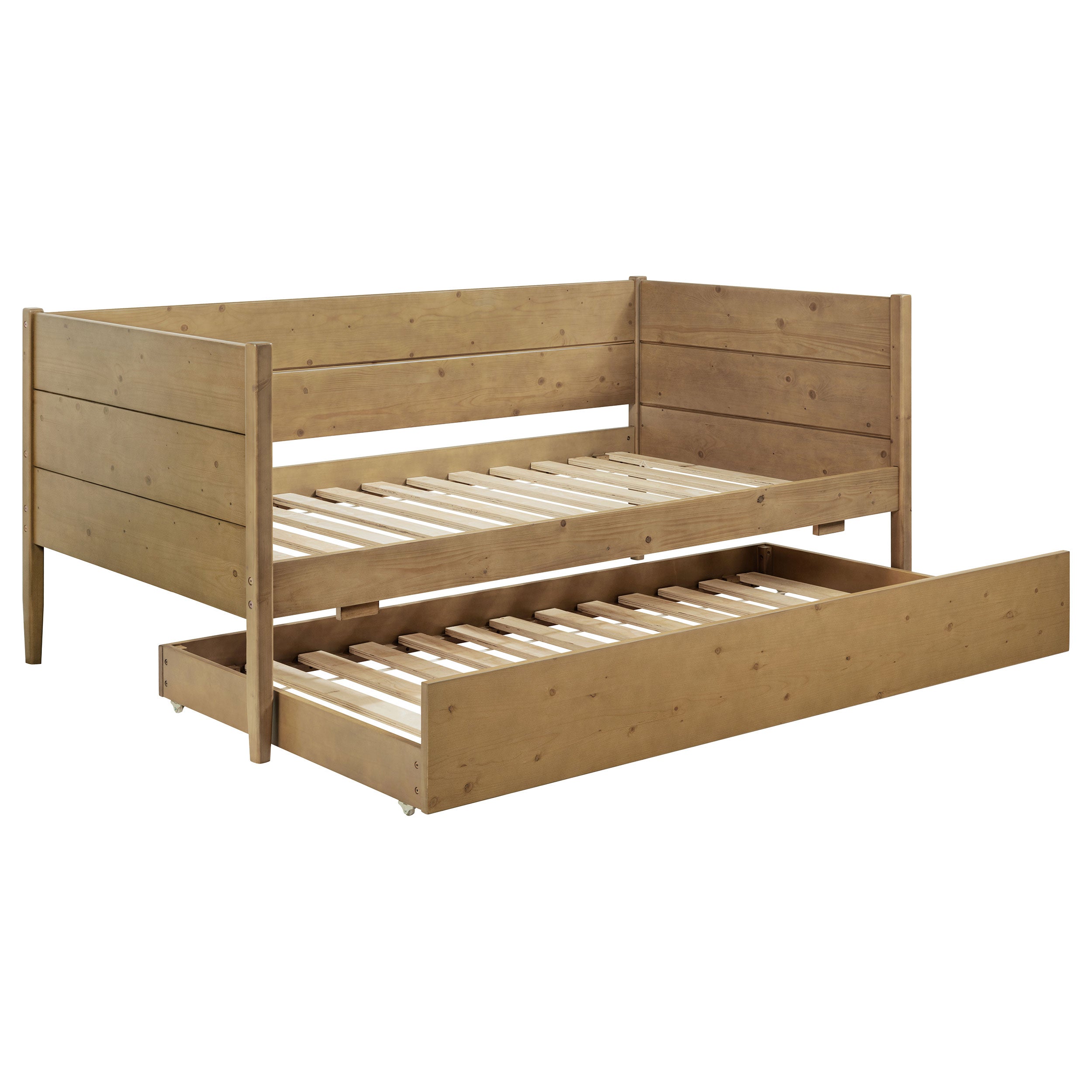 Dar Furniture - Coaster - Calinda Wood Twin Daybed With Trundle Natural - 300685