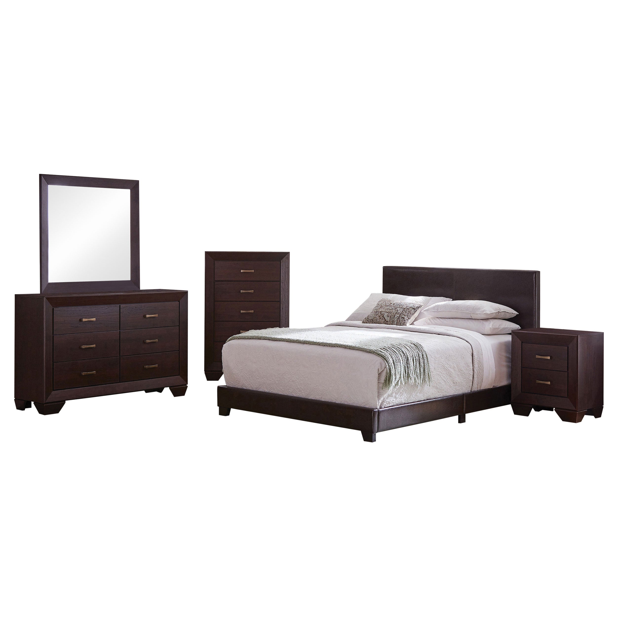 Dar Furniture - Coaster - Dorian 5-piece California King Bedroom Set Dark Cocoa - 300762KW-S5