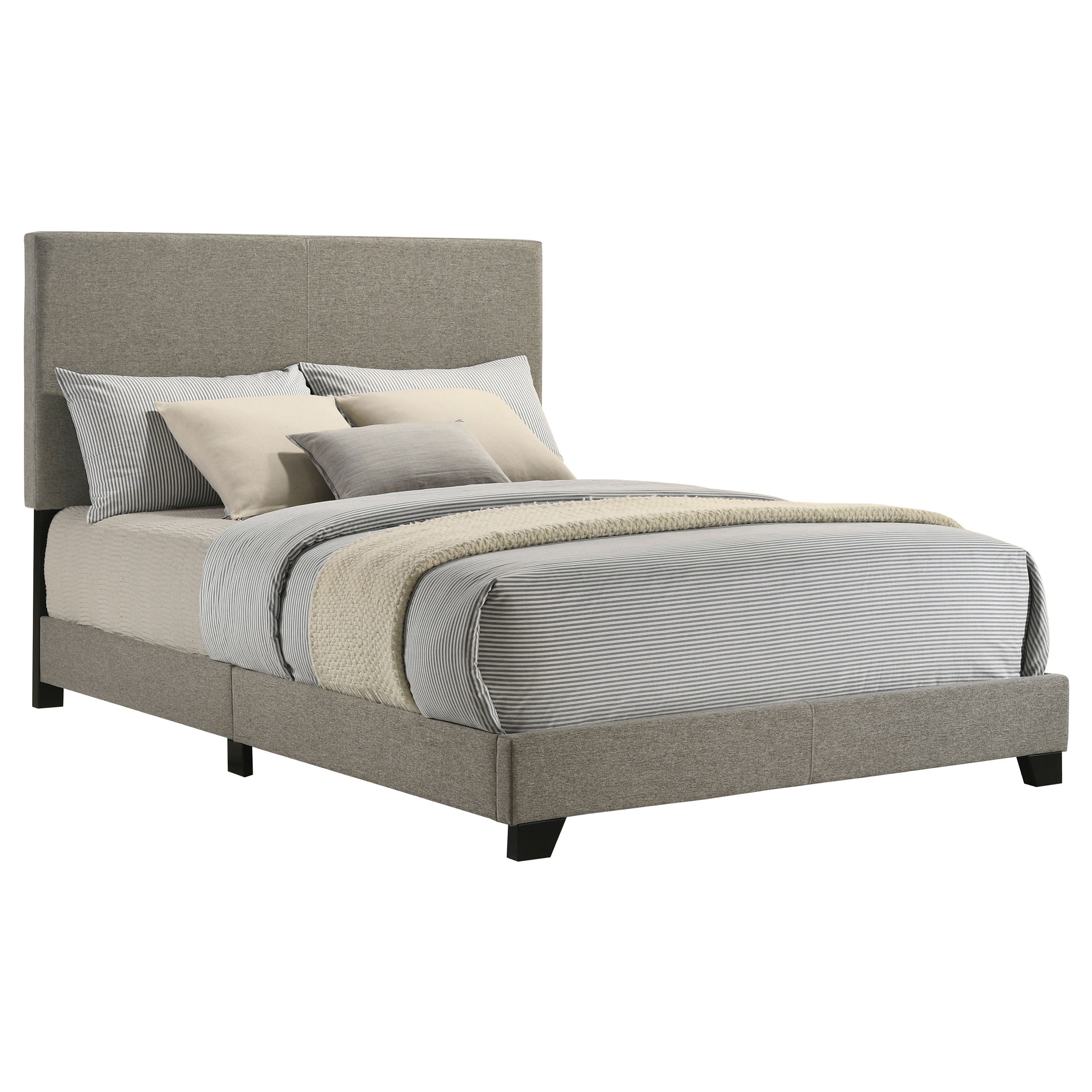 Dar Furniture - Coaster - Dorian Fabric Upholstered Full Panel Bed Taupe - 300851F