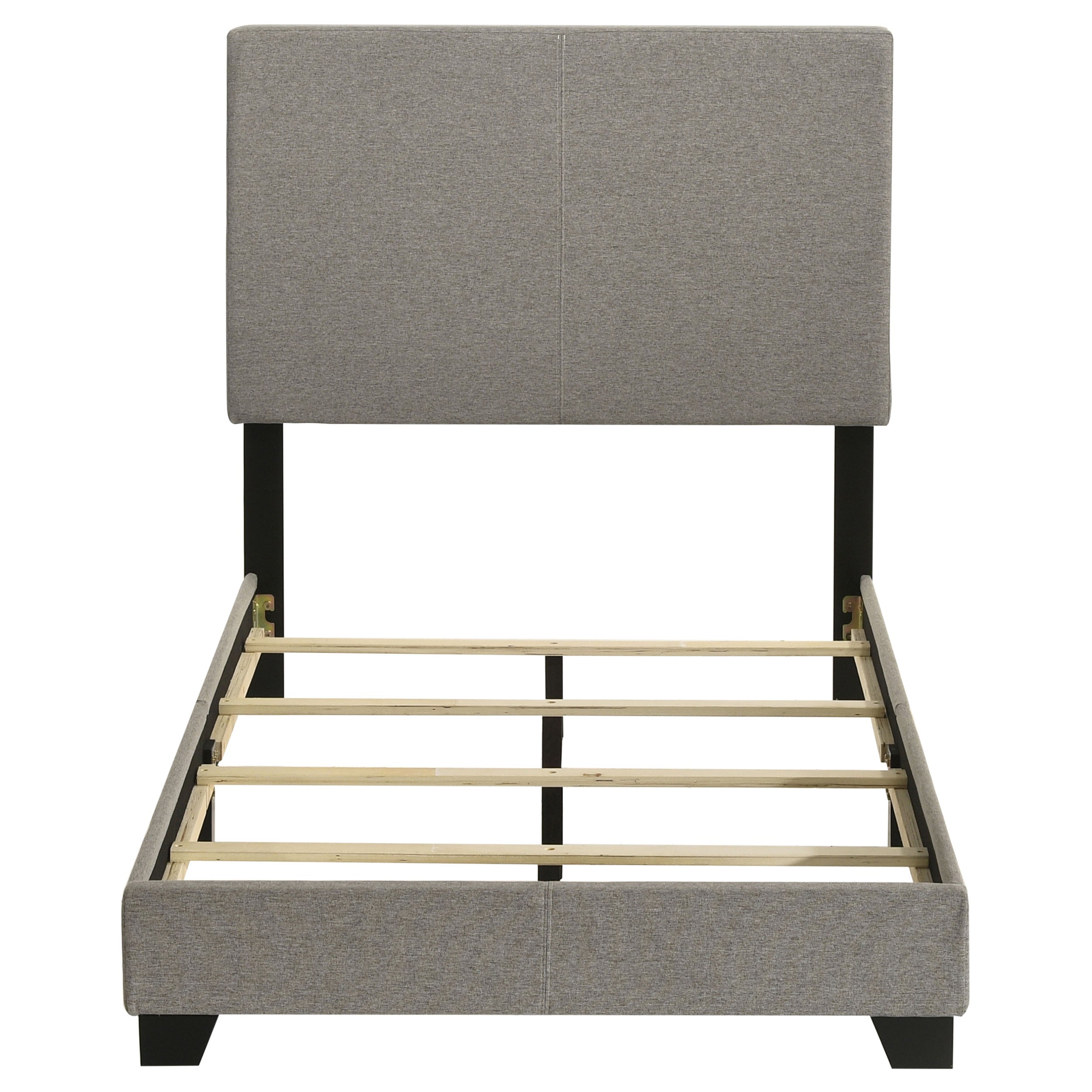 Dorian Fabric Upholstered Twin Panel Bed Taupe